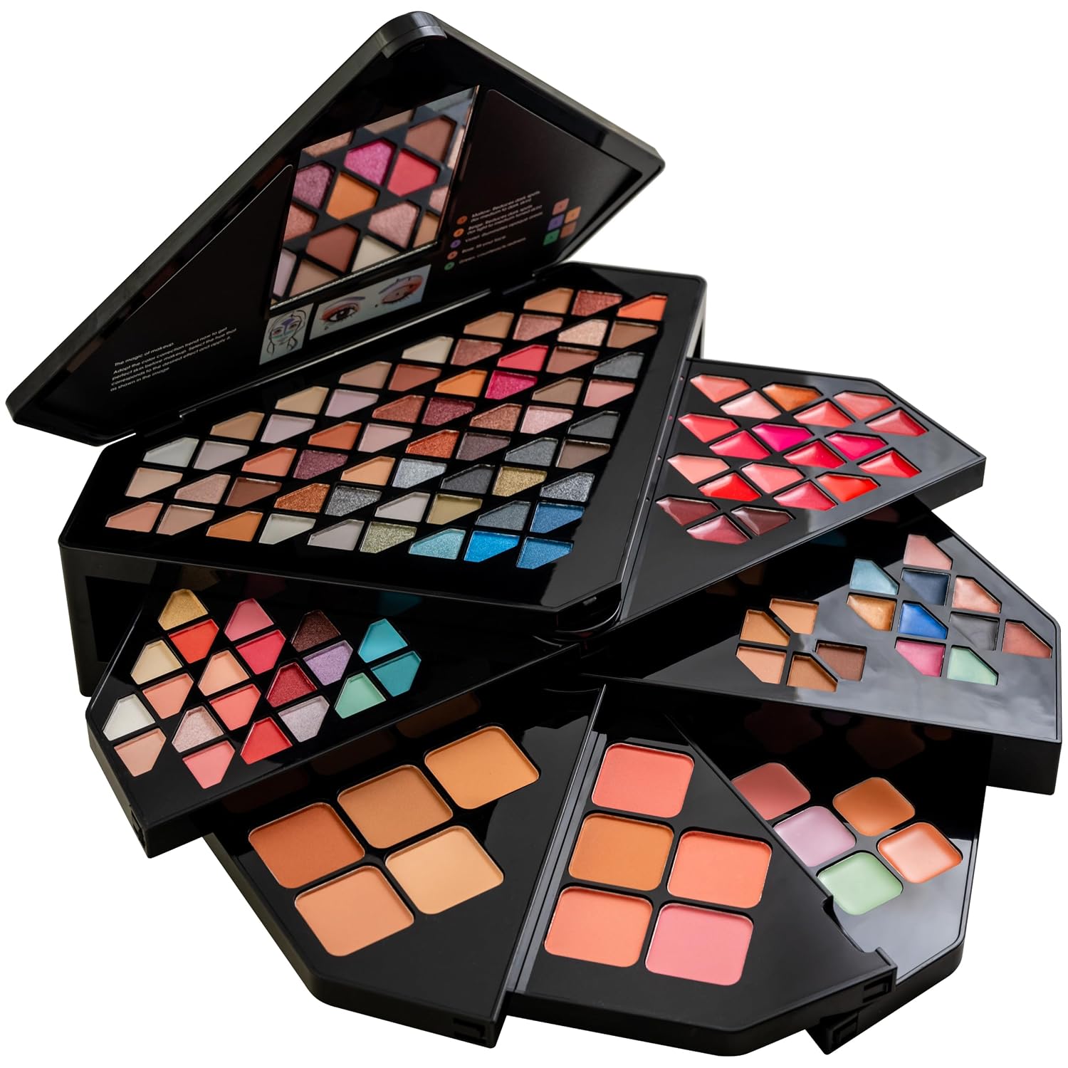 SET DE MAQUILLAJE SHANY ALL IN ONE COLOR VIBE CON 80 SOMBRAS, 20 LABIALES, 10 CREMAS PARA OJOS, 5 MAQUILLAJE PARA CEJAS, 5 - 5