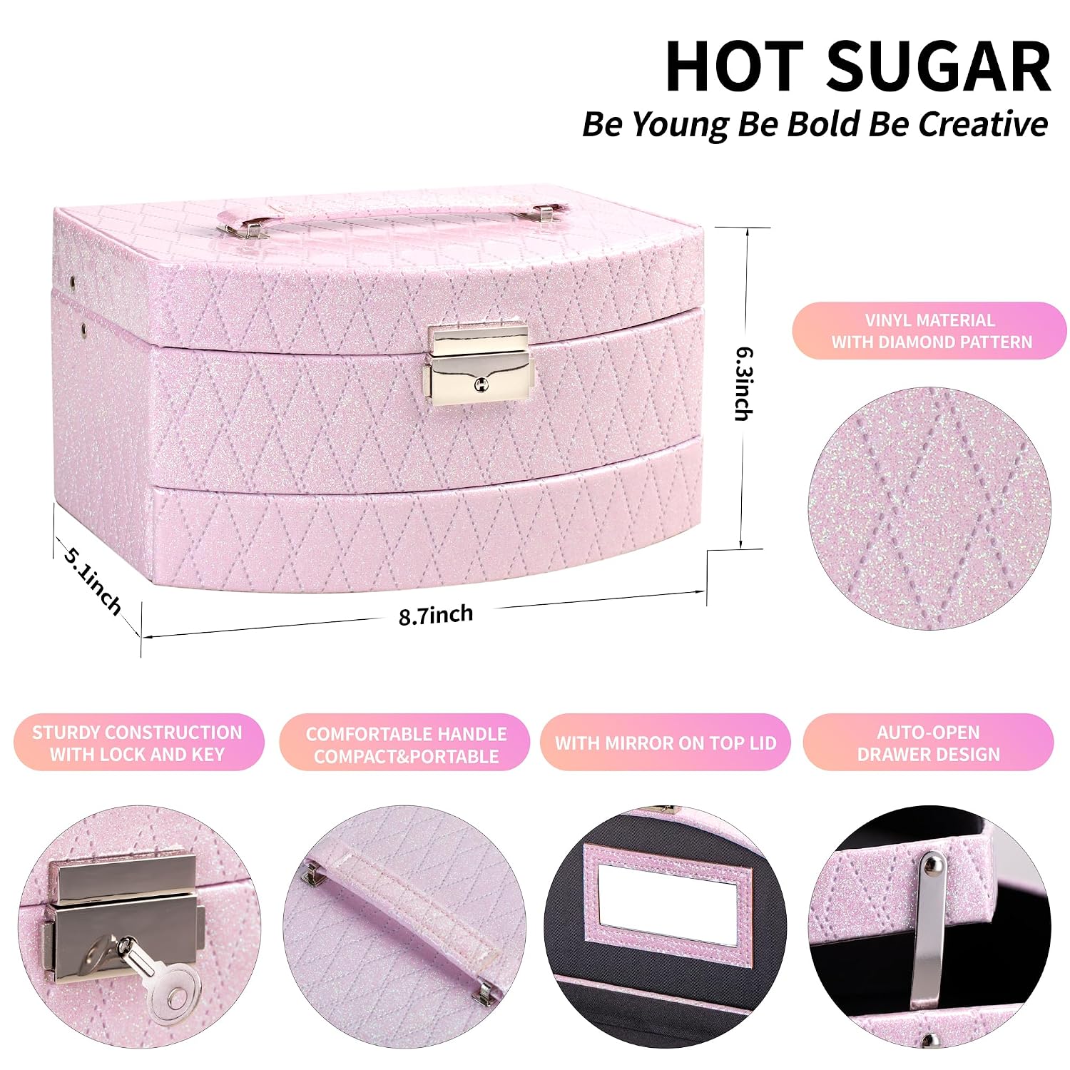 SET DE MAQUILLAJE HOT SUGAR COMPLETO PARA ADOLESCENTES ROSA - 3
