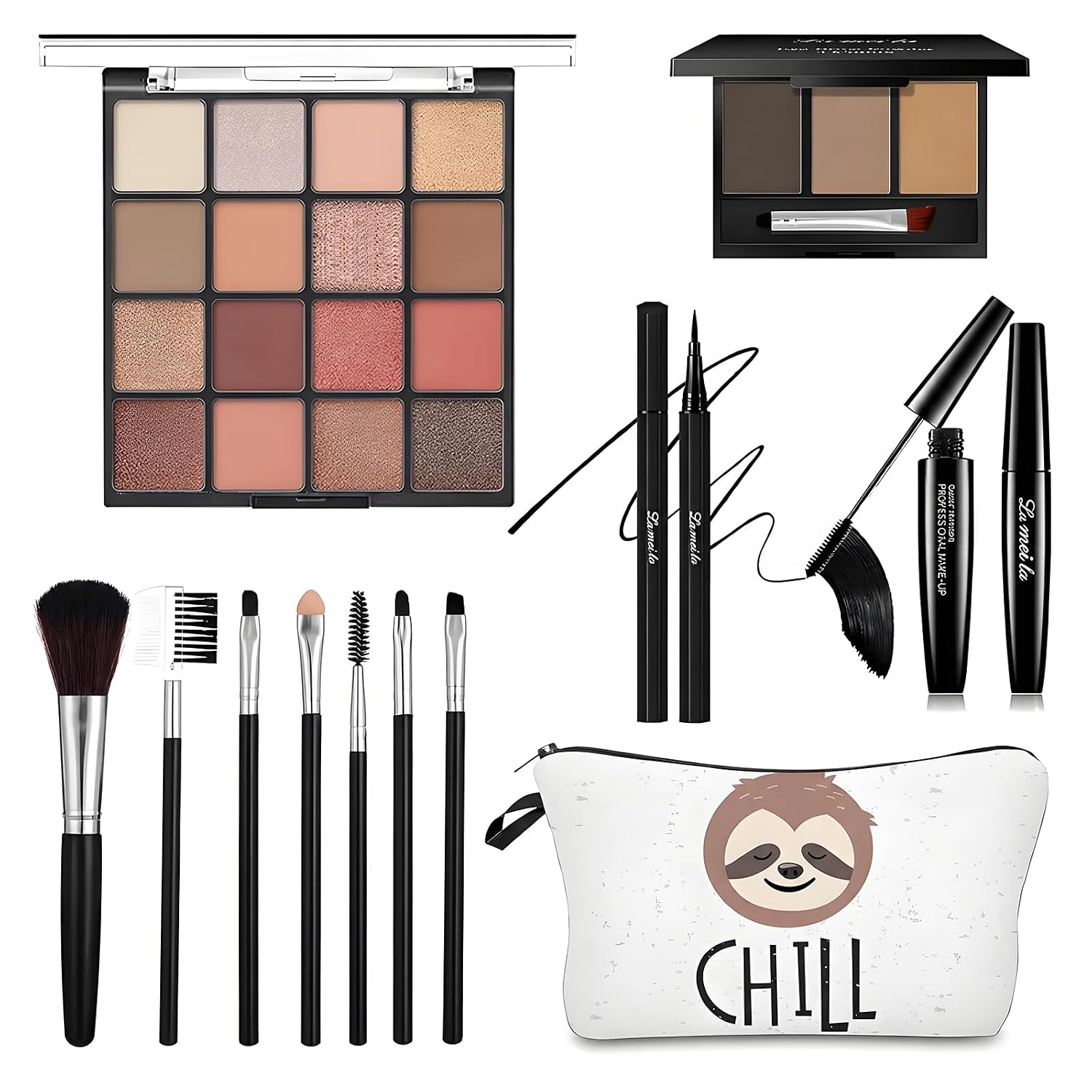 SET DE MAQUILLAJE QIONG PARA MUJER Y ADOLESCENTES 16 TONOS - 1