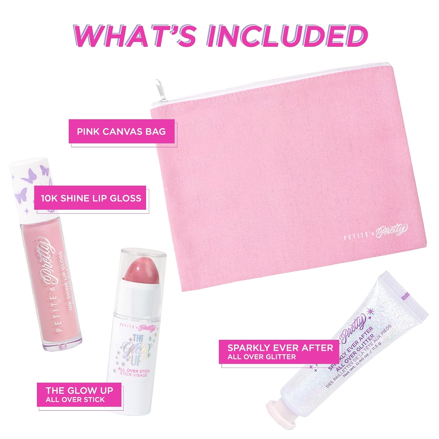 SET DE MAQUILLAJE PETITE 'N PRETTY SHINE Y SPARKLE PARA NIÑAS Y ADOLESCENTES - 2