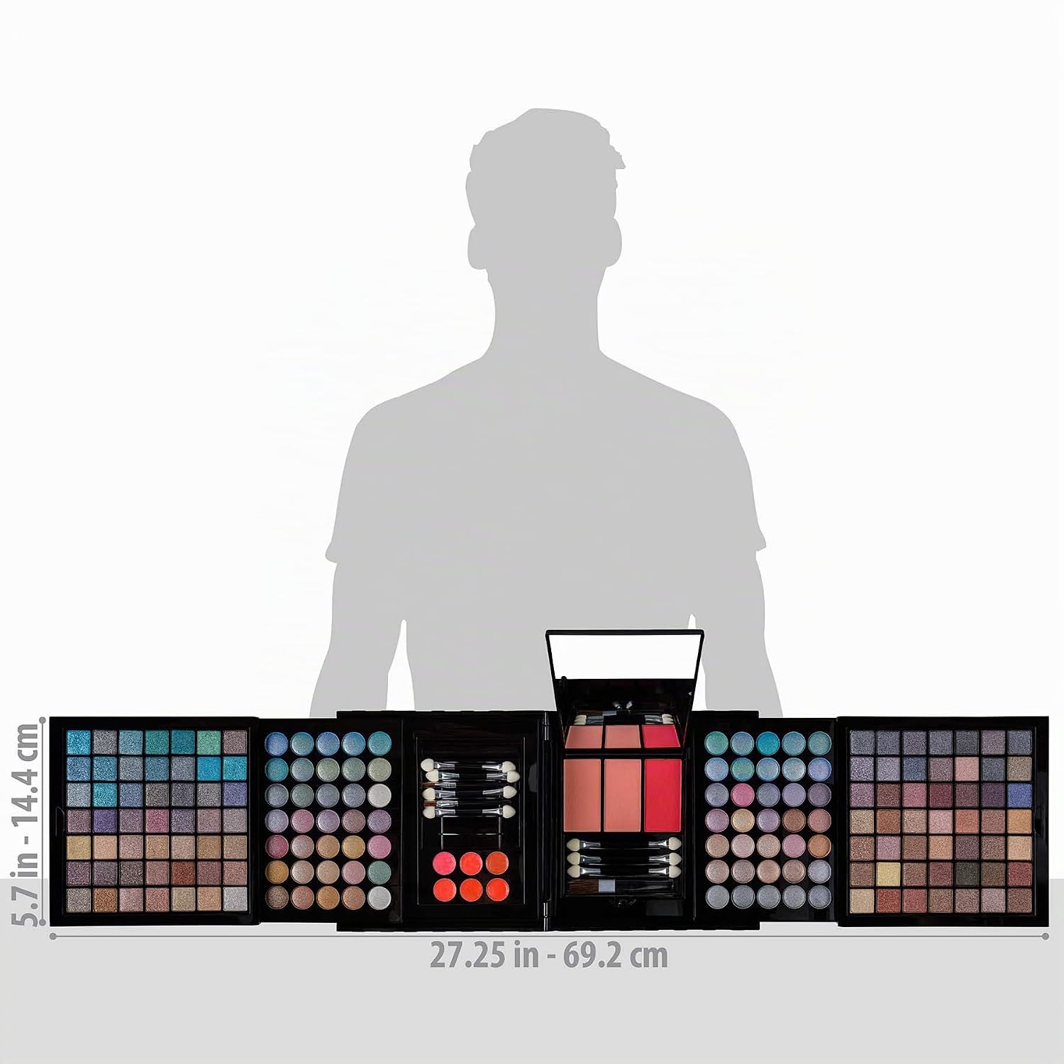 SET DE MAQUILLAJE SHANY ALL IN ONE HARMONY CON 168 SOMBRAS, BLUSH, GLOSS Y BROCHAS - 4