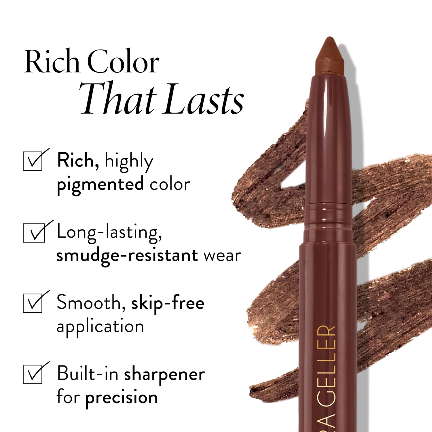 SET DE MAQUILLAJE LAURA GELLER LAURA'S THREE E'S MEDIUM BROWN - 2