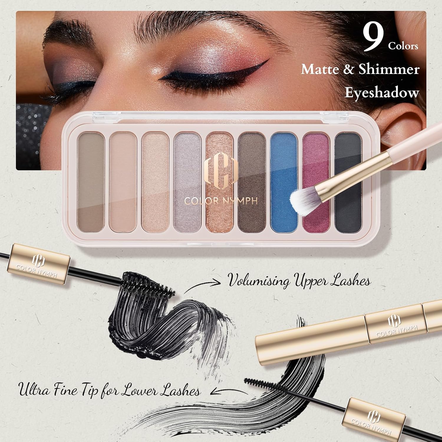 SET DE MAQUILLAJE COLOR NYMPH PARA ADOLESCENTES Y MUJERES CON ESTUCHE DE VIAJE 03 - 5