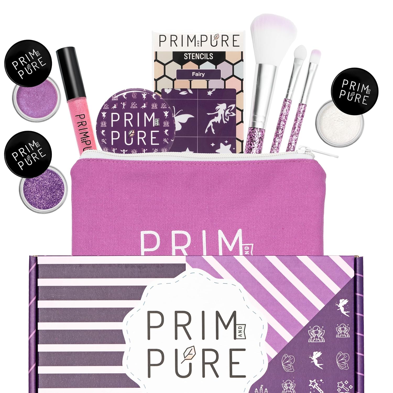 SET DE MAQUILLAJE INFANTIL PRIM AND PURE KIDS FAIRY PURPLE - 1