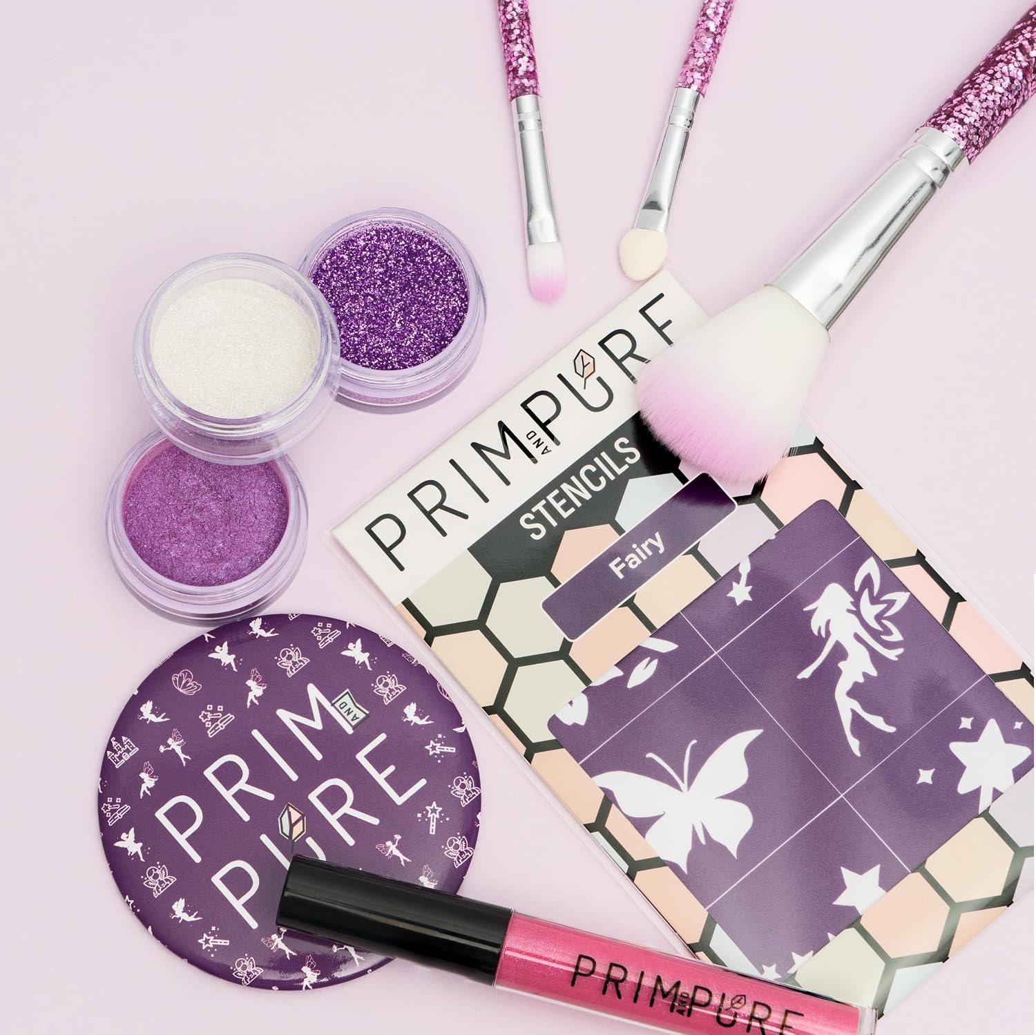 SET DE MAQUILLAJE INFANTIL PRIM AND PURE KIDS FAIRY PURPLE - 3