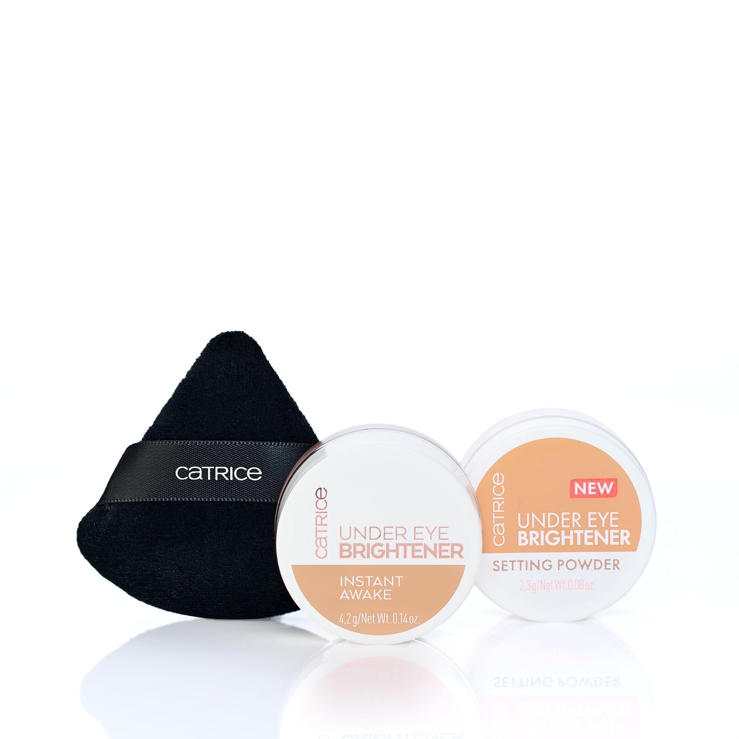 SET DE MAQUILLAJE CATRICE UNDER EYE BRIGHTENER Y SETTING POWDER 020 WARM NUDE - 3