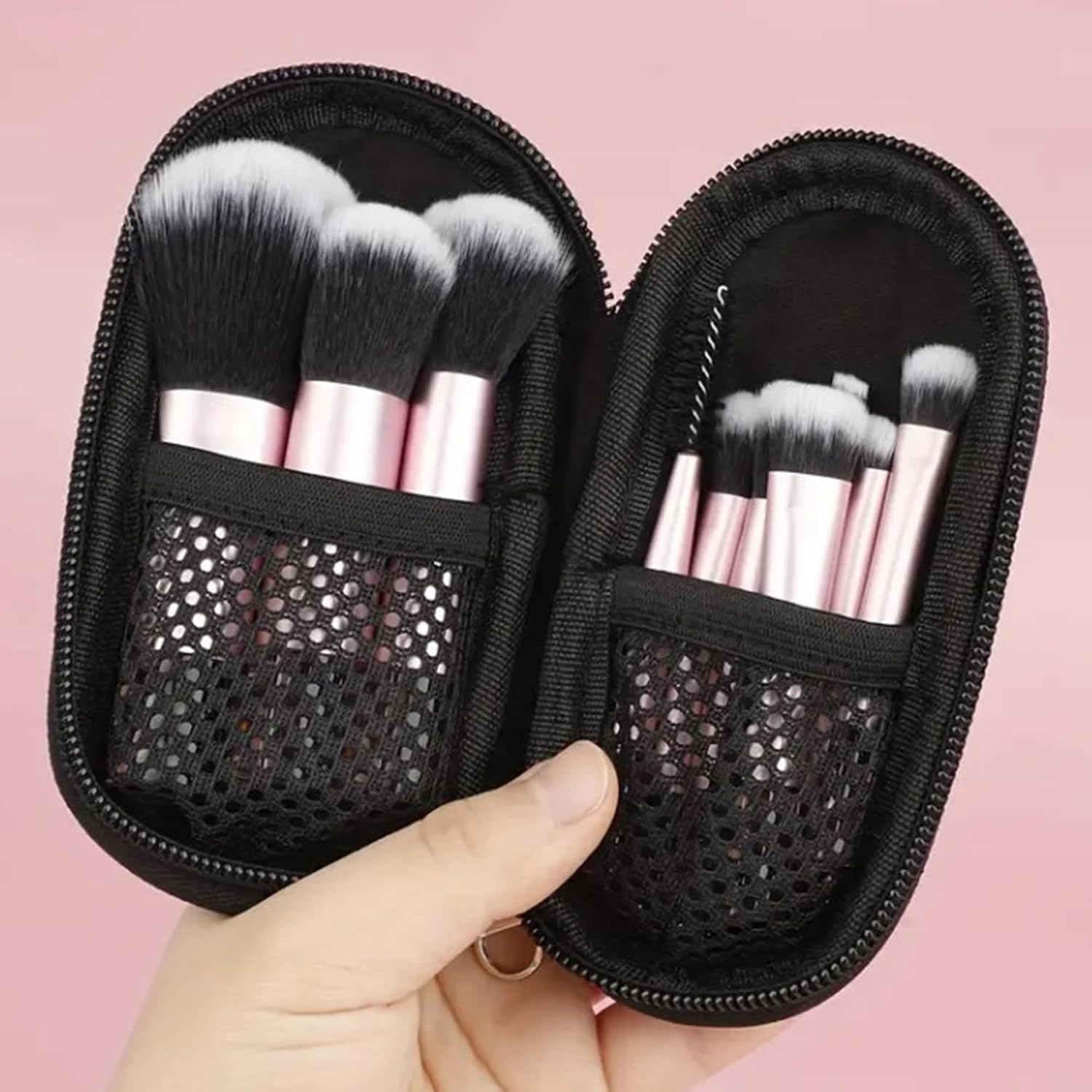 SET DE MAQUILLAJE MINERAL SWEET FACE MINERALS 16 PIEZAS CON 10 BROCHAS TAMAÑO VIAJE TONO CÁLIDO - 4
