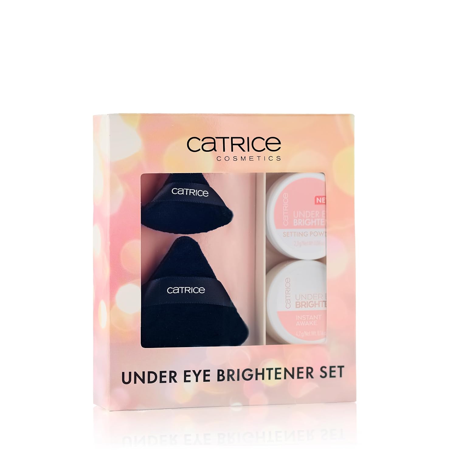SET DE MAQUILLAJE CATRICE UNDER EYE BRIGHTENER Y SETTING POWDER 010 LIGHT ROSE - 2