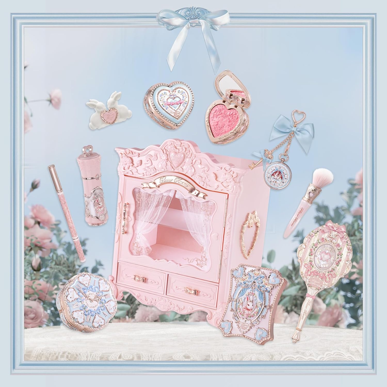 SET DE MAQUILLAJE FLOWER KNOWS BUNNY GARDEN ALL-IN 40 PIEZAS - 5