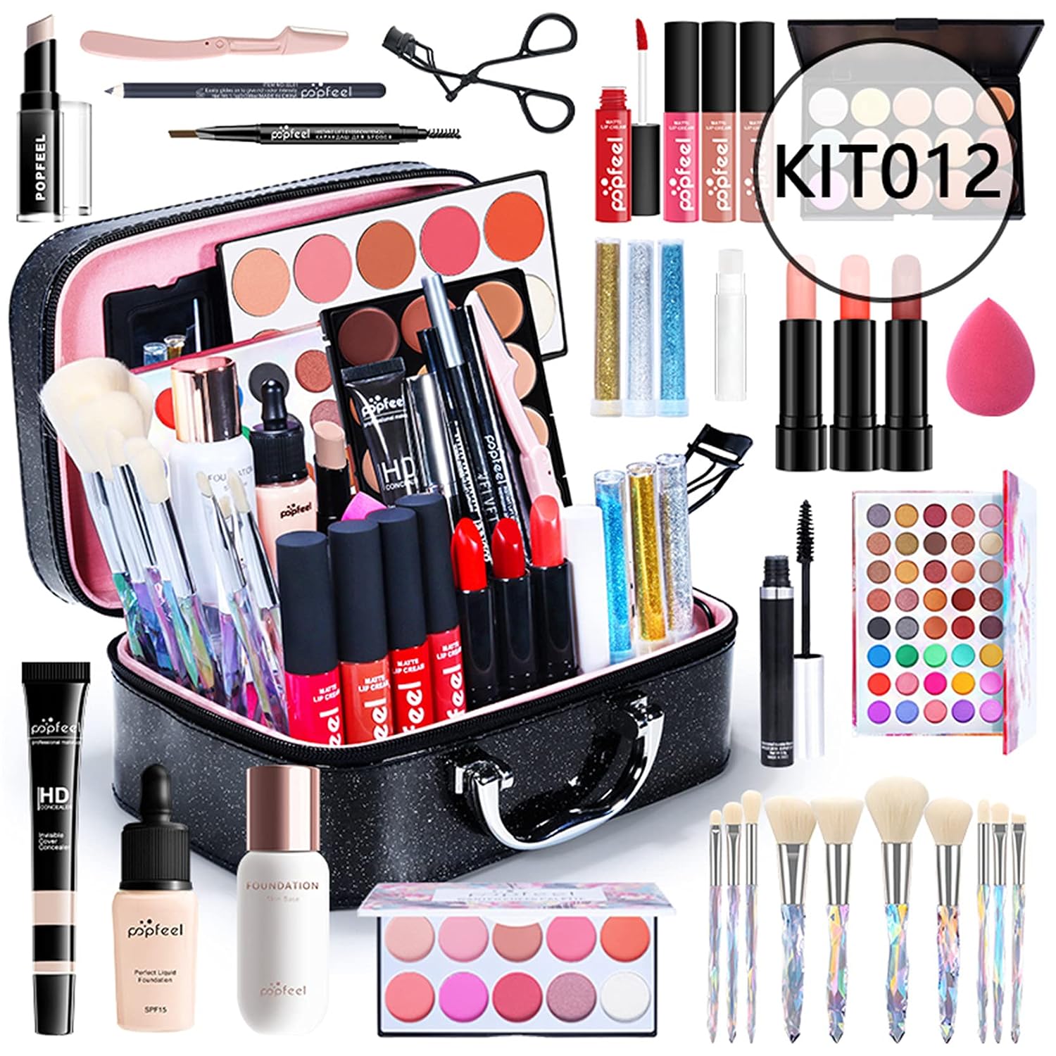 SET DE MAQUILLAJE PURE VIE ALL-IN-ONE HOLIDAY GIFT CON PALETA DE SOMBRAS, LABIAL, CORRECTOR, RUBOR, MÁSCARA, DELINEADOR, POLVO - 2