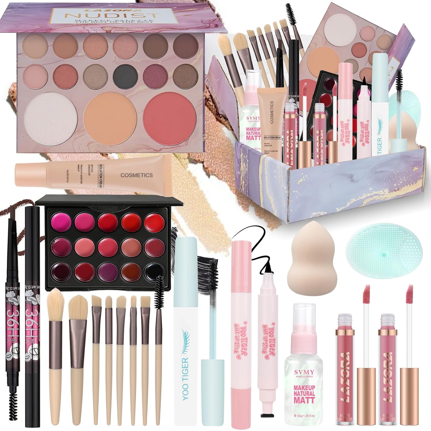SET DE MAQUILLAJE VENSHUN PARA ADOLESCENTES KIT COMPLETO PARA PRINCIPIANTES - 1