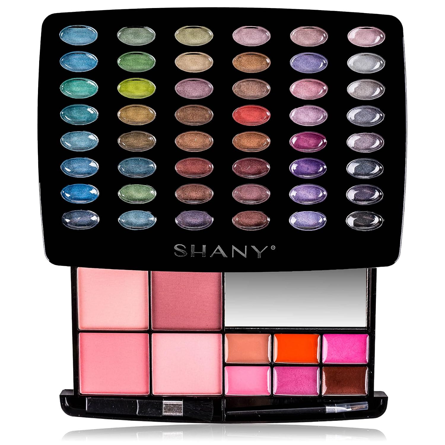 SET DE MAQUILLAJE SHANY GLAMOUR GIRL CON PALETA DE SOMBRAS, RUBORES, LABIALES Y ESPEJO - 2