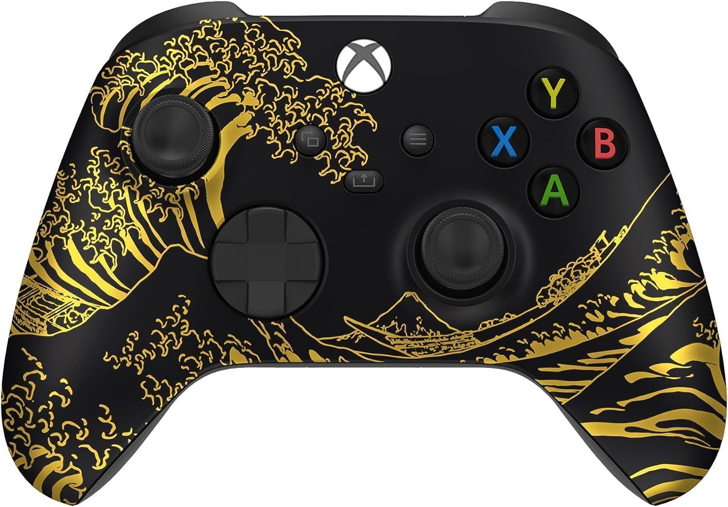 GAMEPAD CUSTOM CONTROLLERZZ INALÁMBRICO PARA XBOX SERIES X/S Y XBOX ONE MODELO GOLDEN WAVES - 1