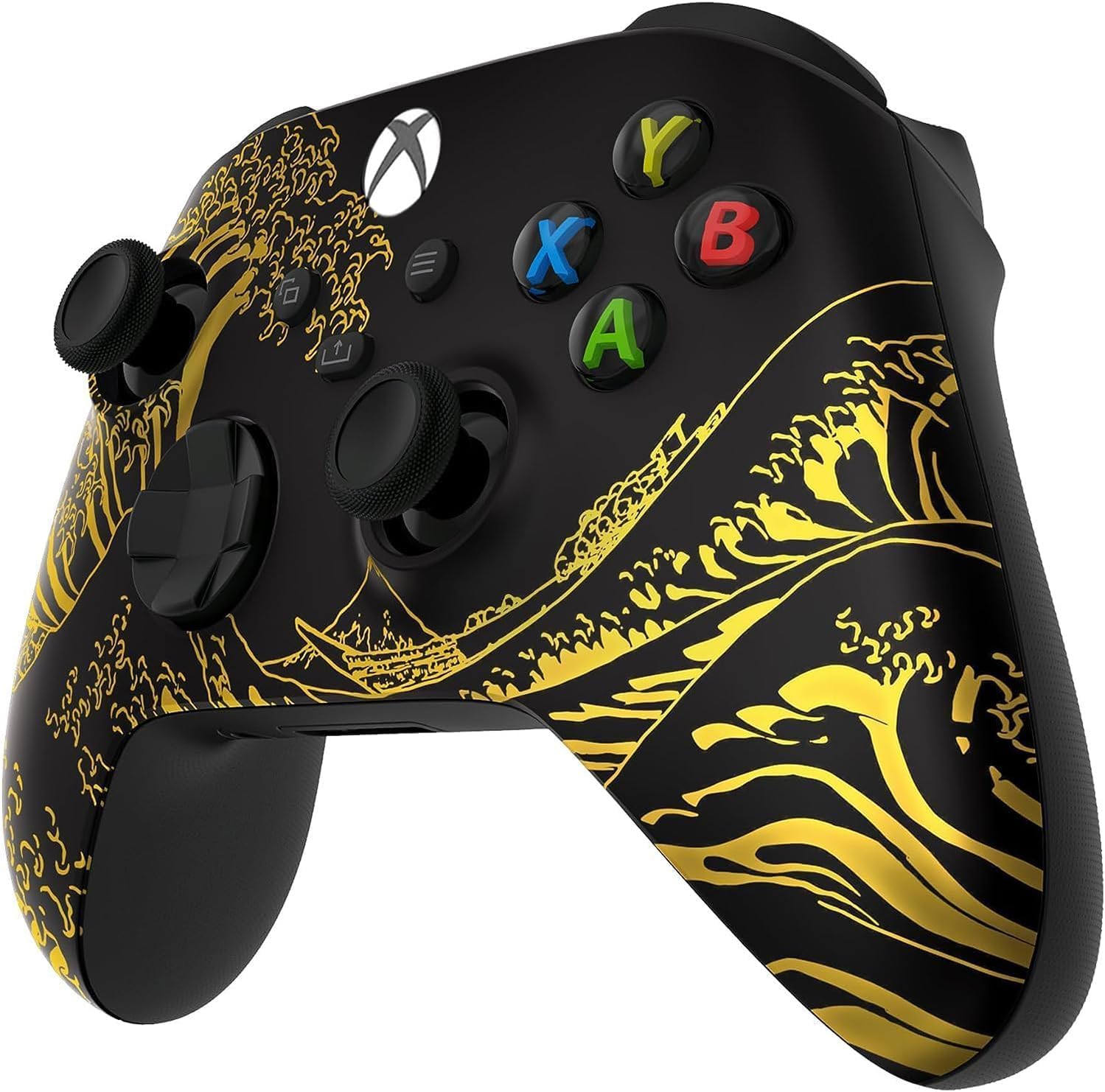 GAMEPAD CUSTOM CONTROLLERZZ INALÁMBRICO PARA XBOX SERIES X/S Y XBOX ONE MODELO GOLDEN WAVES - 3