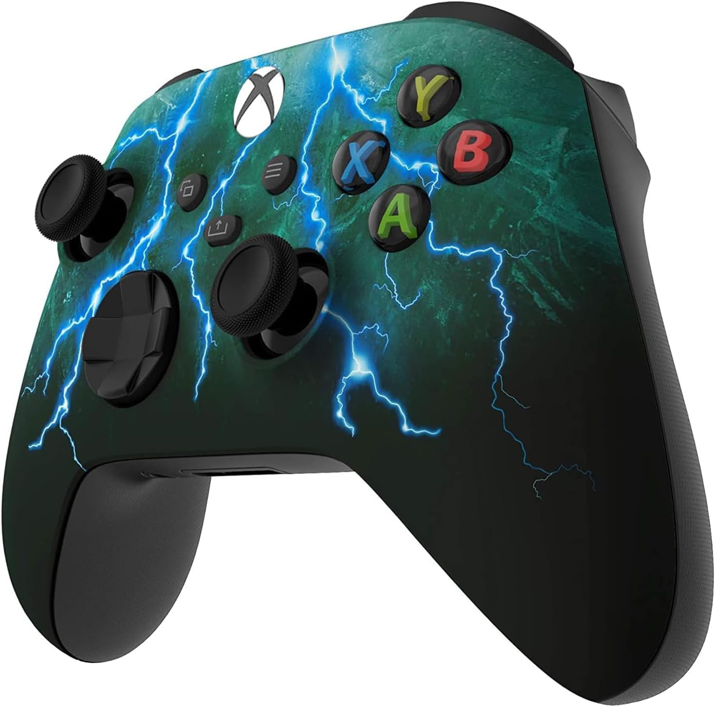 GAMEPAD CUSTOM CONTROLLERZZ INALÁMBRICO PARA XBOX SERIES X/S Y XBOX ONE VERDE GREEN SKIES - 3