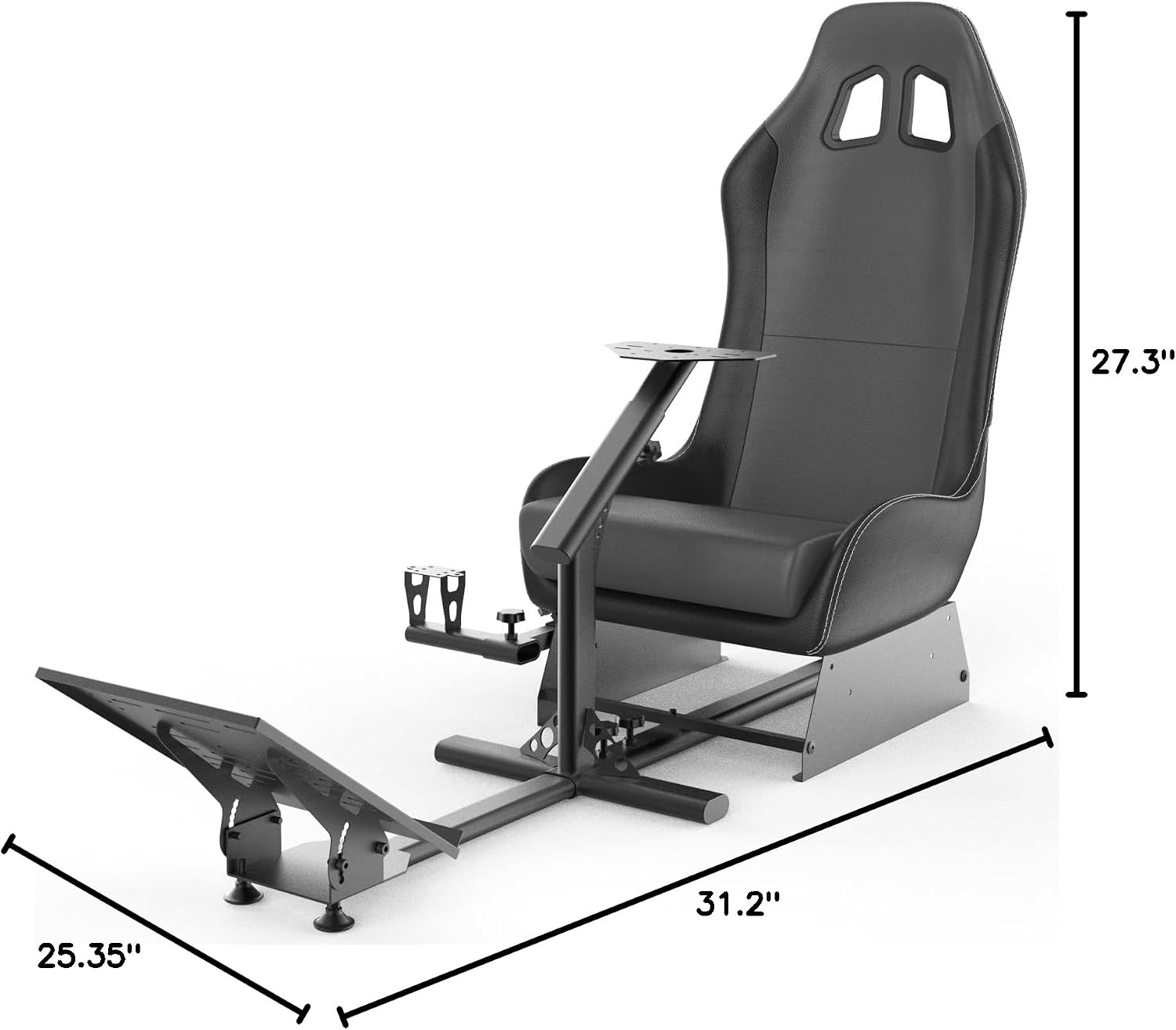 SIM RACING COCKPIT CON ASIENTO CIREAROA COMPATIBLE CON G29 G920 G923 T248X T248 T300RS TX F458 T500RS - 2