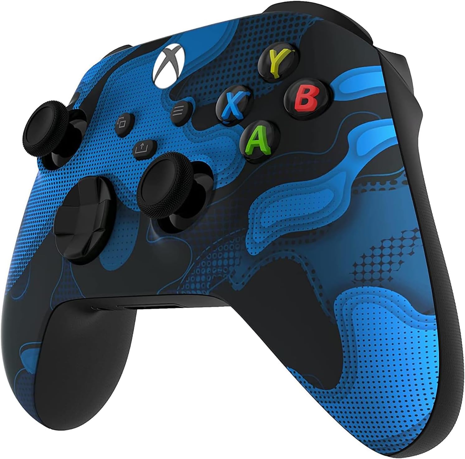 GAMEPAD CUSTOM CONTROLLERZZ INALÁMBRICO PARA MICROSOFT XBOX SERIES X/S Y XBOX ONE AZUL CAMUFLADO - 3