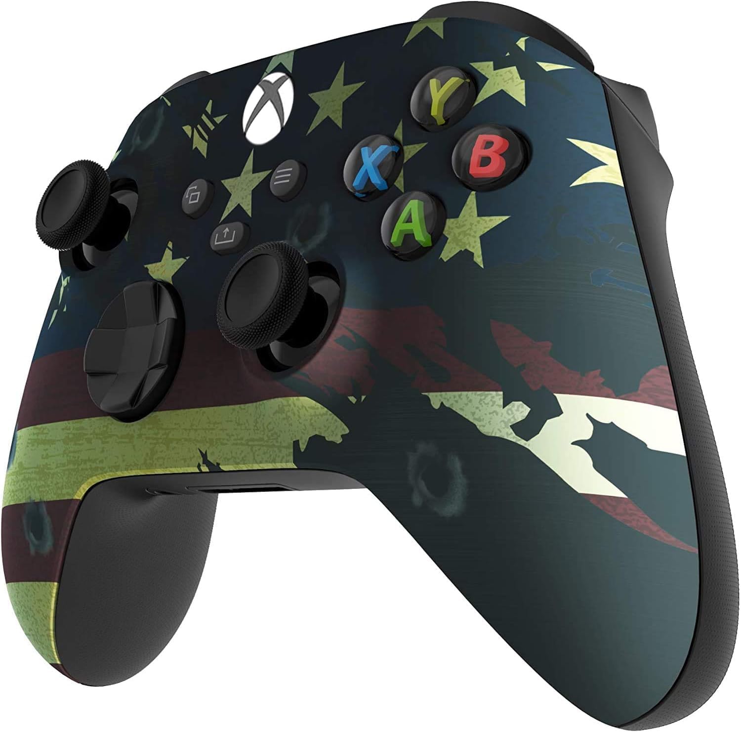 CONTROL INALÁMBRICO CUSTOM CONTROLLERZZ PARA XBOX SERIES X/S Y XBOX ONE CON DISEÑO BANDERA DE EE.UU. - 3