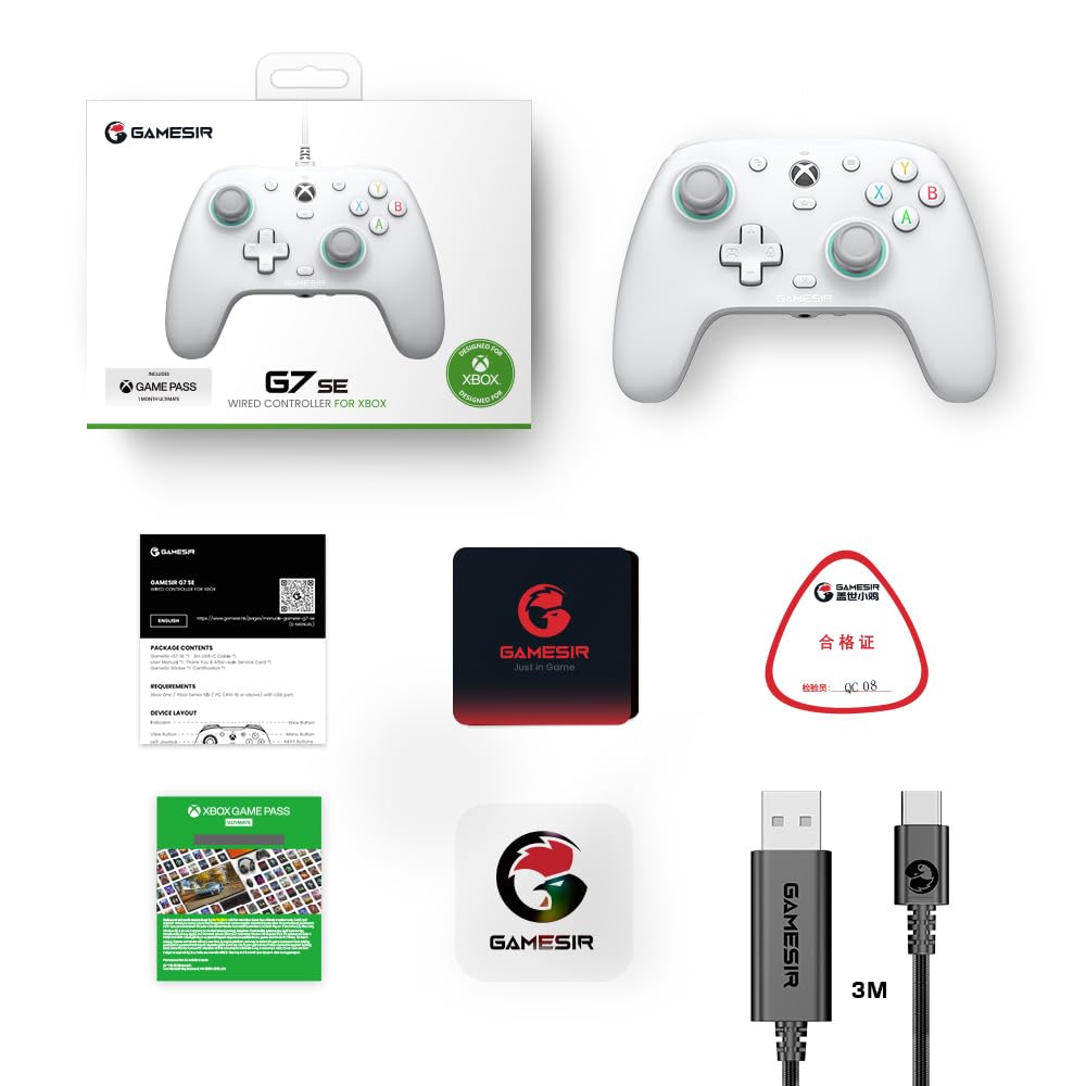 MANDO CON CABLE GAMESIR G7 SE PARA XBOX CON JOYSTICKS HALL EFFECT - 3