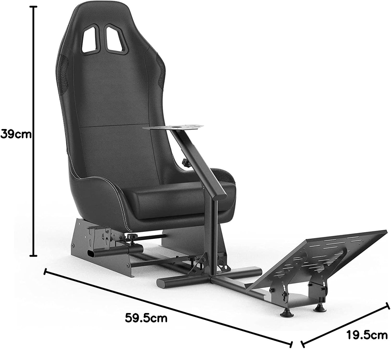 COCKPIT DE SIM RACING CON ASIENTO CIREAROA COMPATIBLE CON G29 G920 G923 T248X T248 T300RS TX F458 T500RS - 2