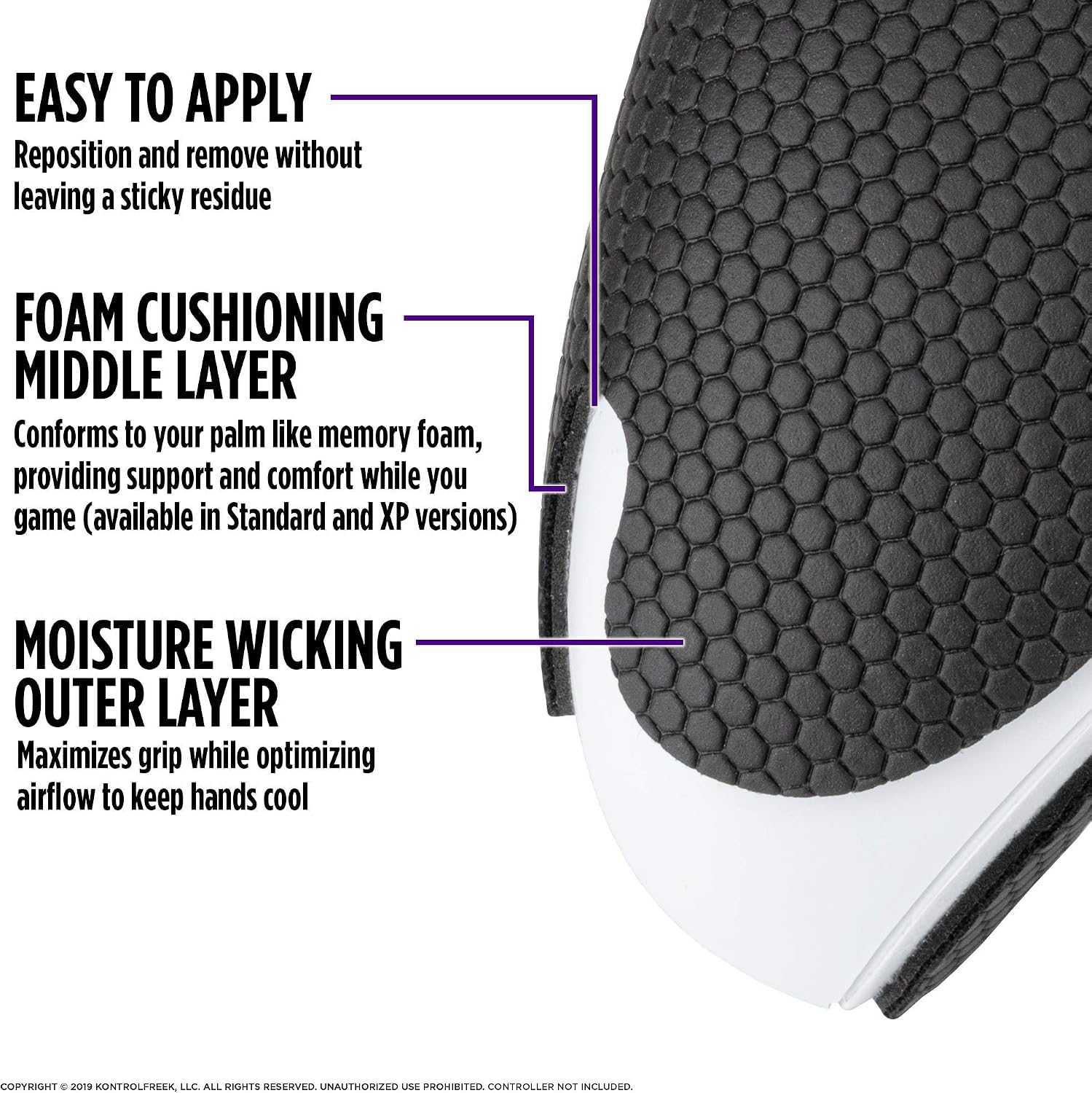 GRIPS PARA MANDO KONTROLFREEK PERFORMANCE PARA XBOX ONE Y XBOX SERIES X NEGRO NIGHTFALL - 3