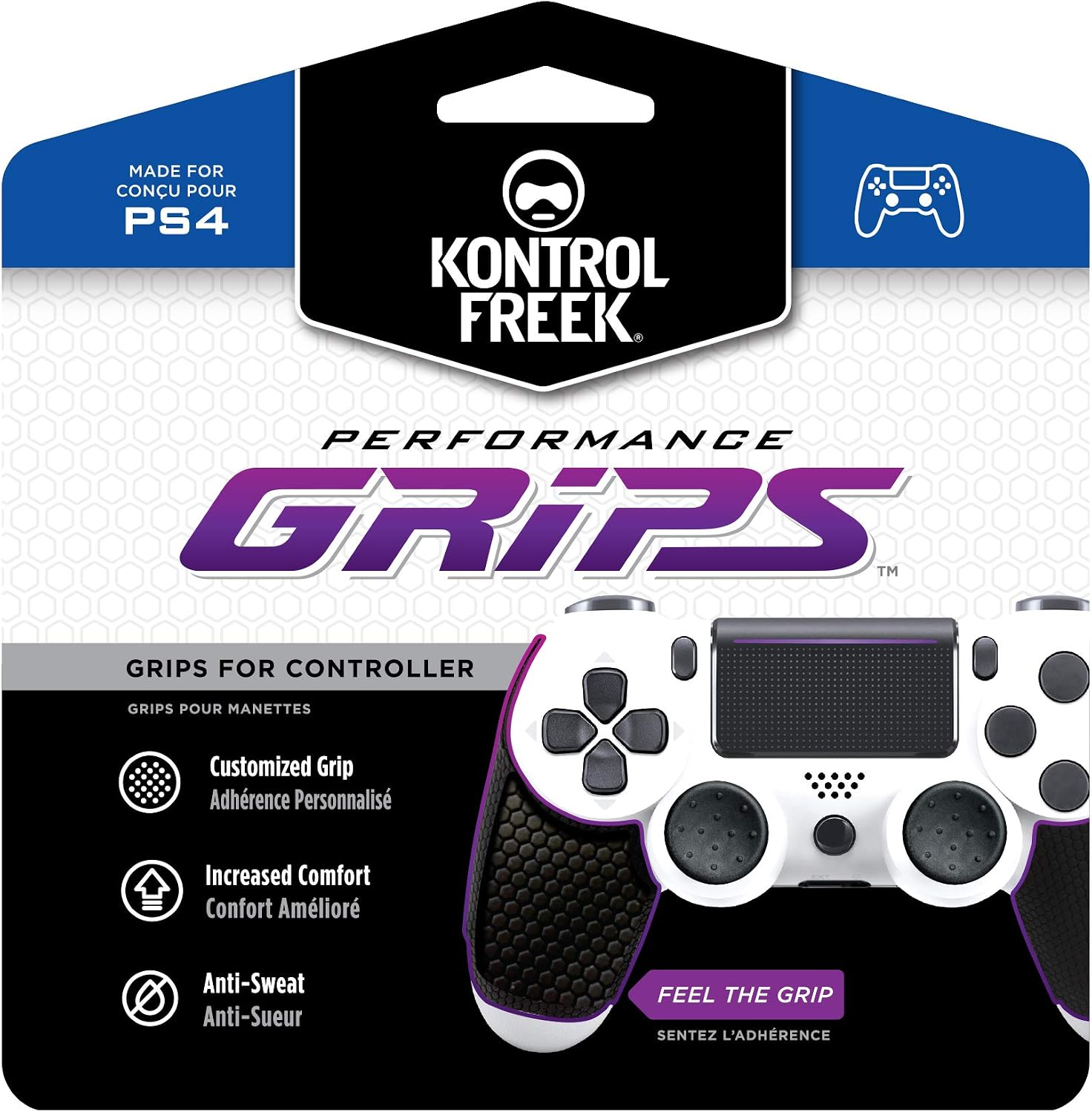 GRIP PARA CONTROL PLAYSTATION 4 KONTROLFREEK PERFORMANCE NIGHTFALL NEGRO - 1
