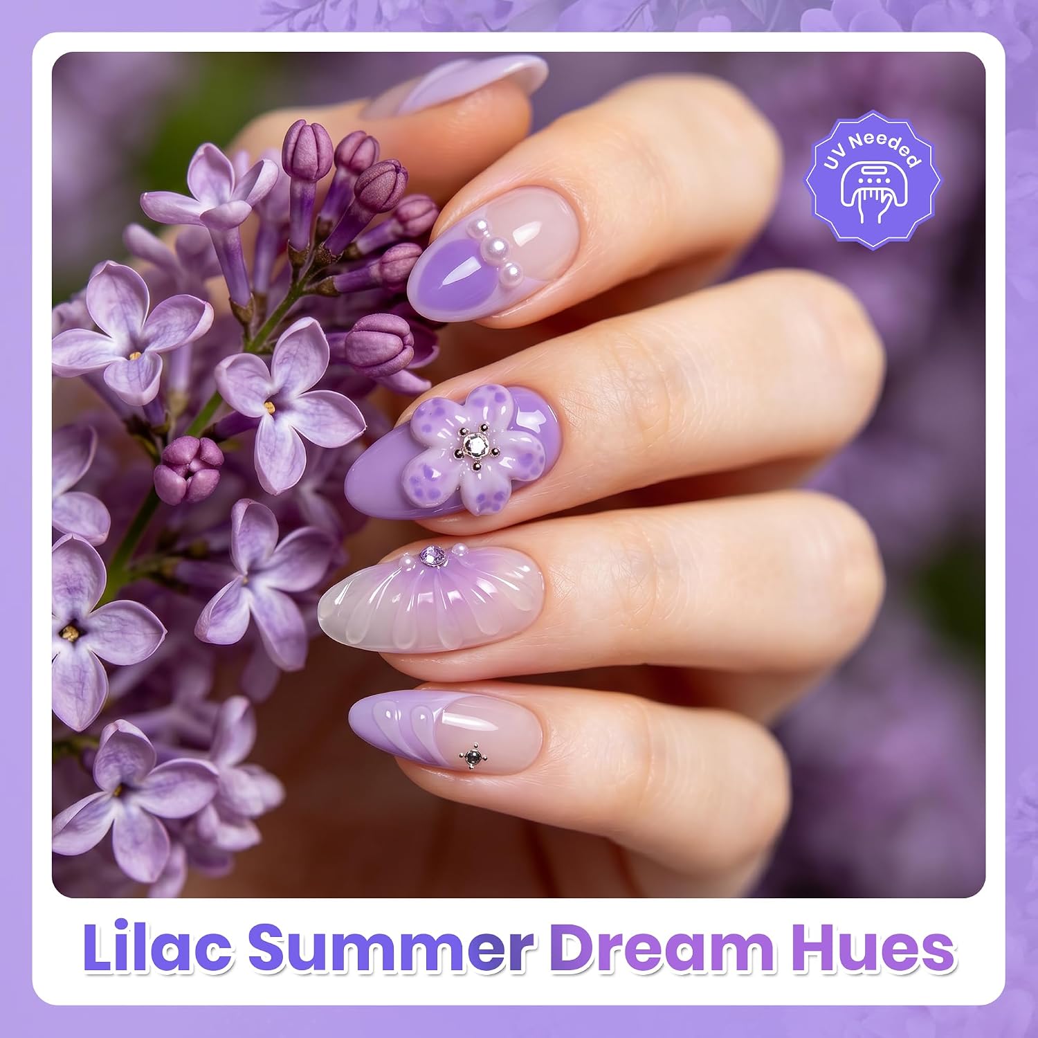 ESMALTES EN GEL BEETLES PURPLE SET MORADO Y AZUL OSCURO - 3