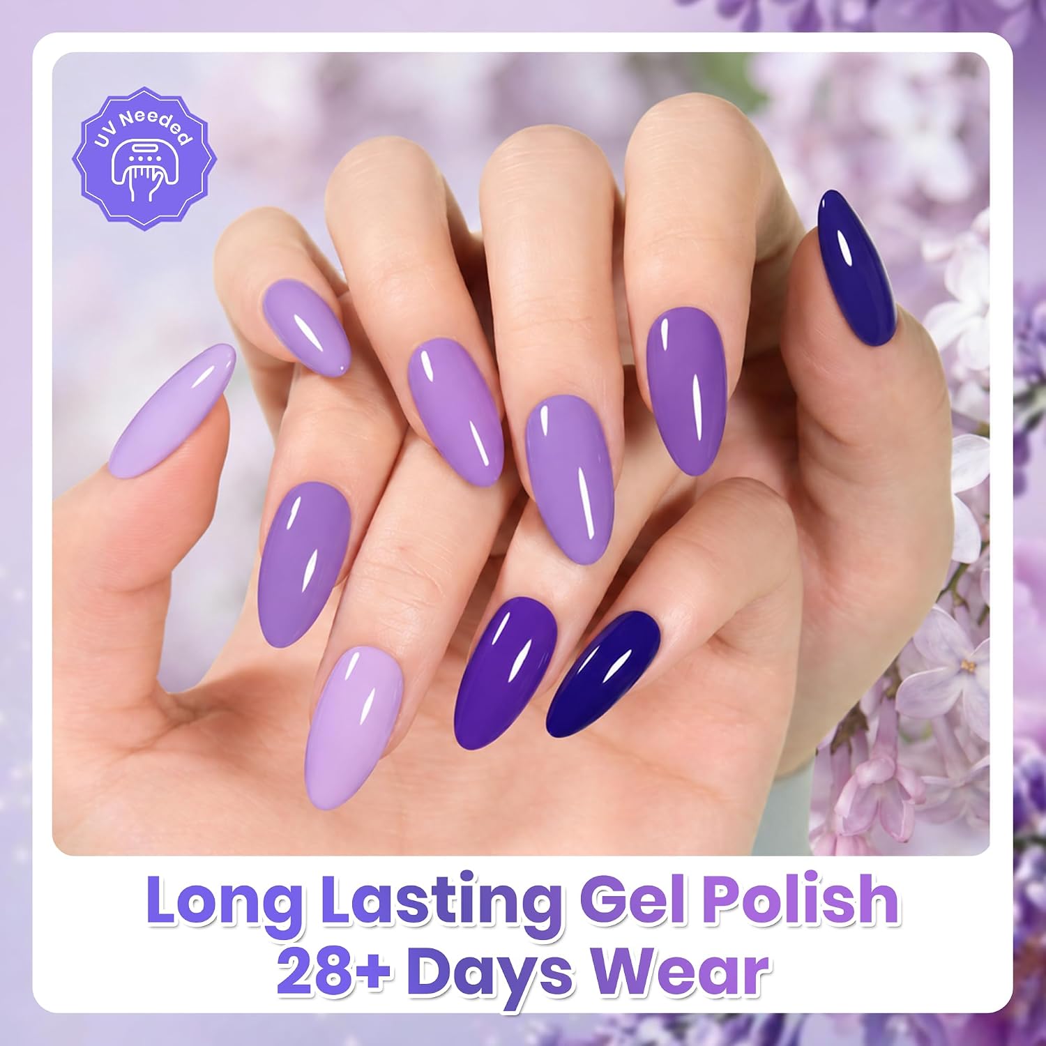 ESMALTES EN GEL BEETLES PURPLE SET MORADO Y AZUL OSCURO - 5