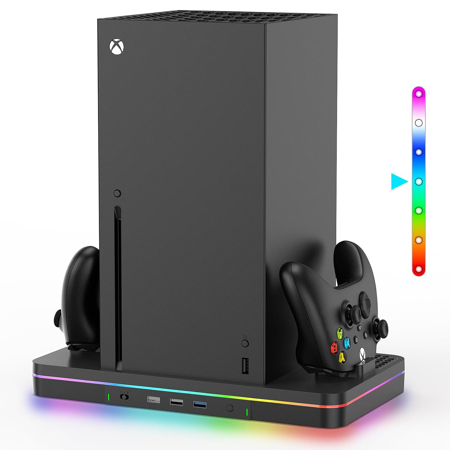 BASE DE CARGA CON VENTILADOR PARA XBOX SERIES X CODOGOY NEGRO - 1