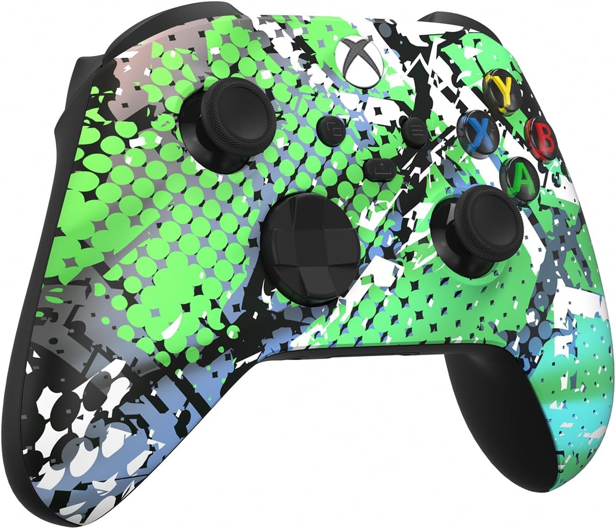 CONTROL INALÁMBRICO CUSTOM CONTROLLERZZ PARA MICROSOFT XBOX SERIES X/S Y XBOX ONE MODELO X/S SWAMP FADE - 2