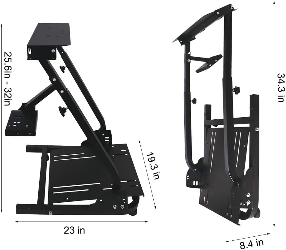 SOPORTE PARA VOLANTE DE CARRERAS NEJONEY AJUSTABLE Y PLEGABLE COMPATIBLE CON LOGITECH G25, G27, G29, G920 - 3