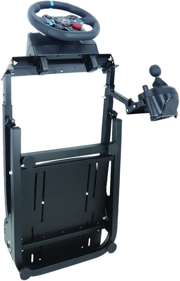 SOPORTE PARA VOLANTE DE CARRERAS NEJONEY AJUSTABLE Y PLEGABLE COMPATIBLE CON LOGITECH G25, G27, G29, G920 - 4