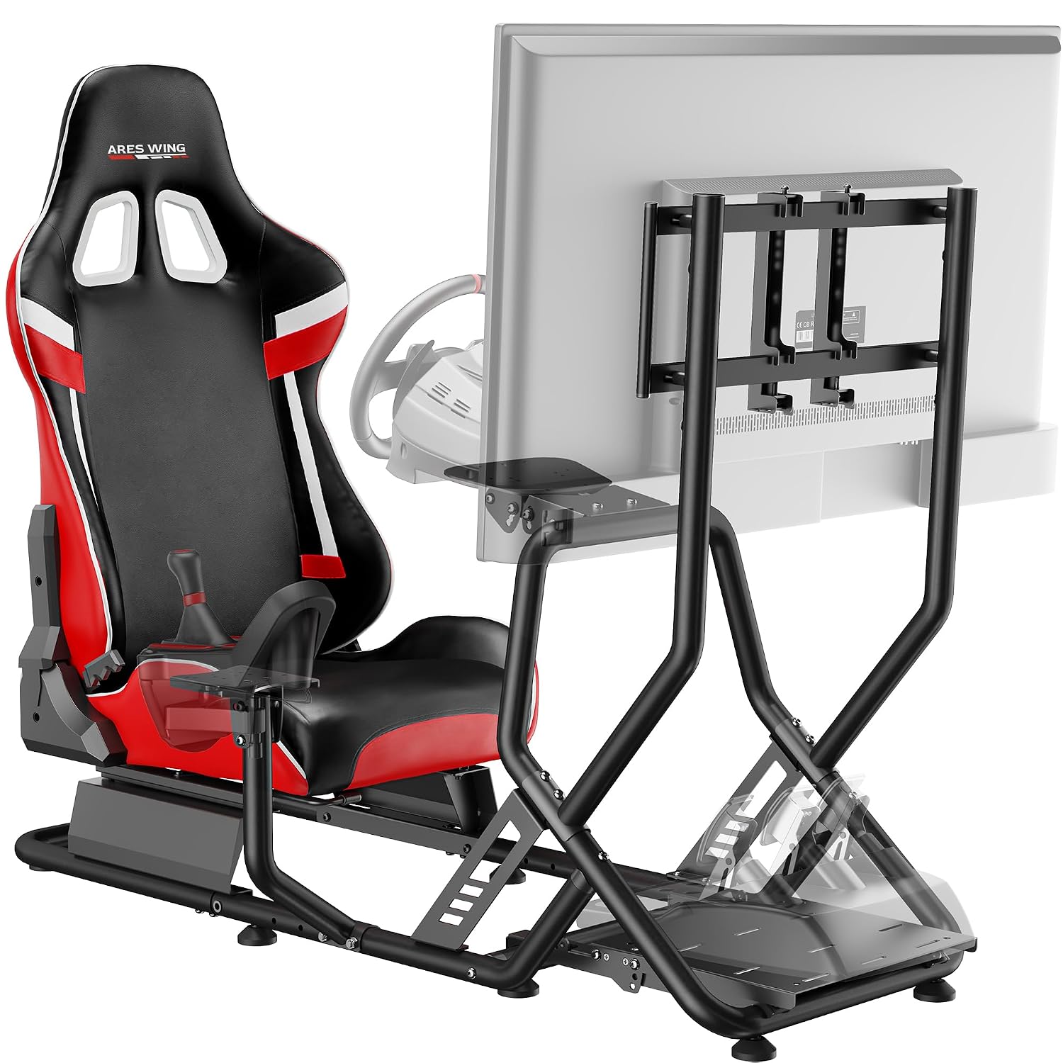 COCKPIT PARA SIMULADOR DE CARRERAS ARES WING CON SOPORTE PARA TV - 1