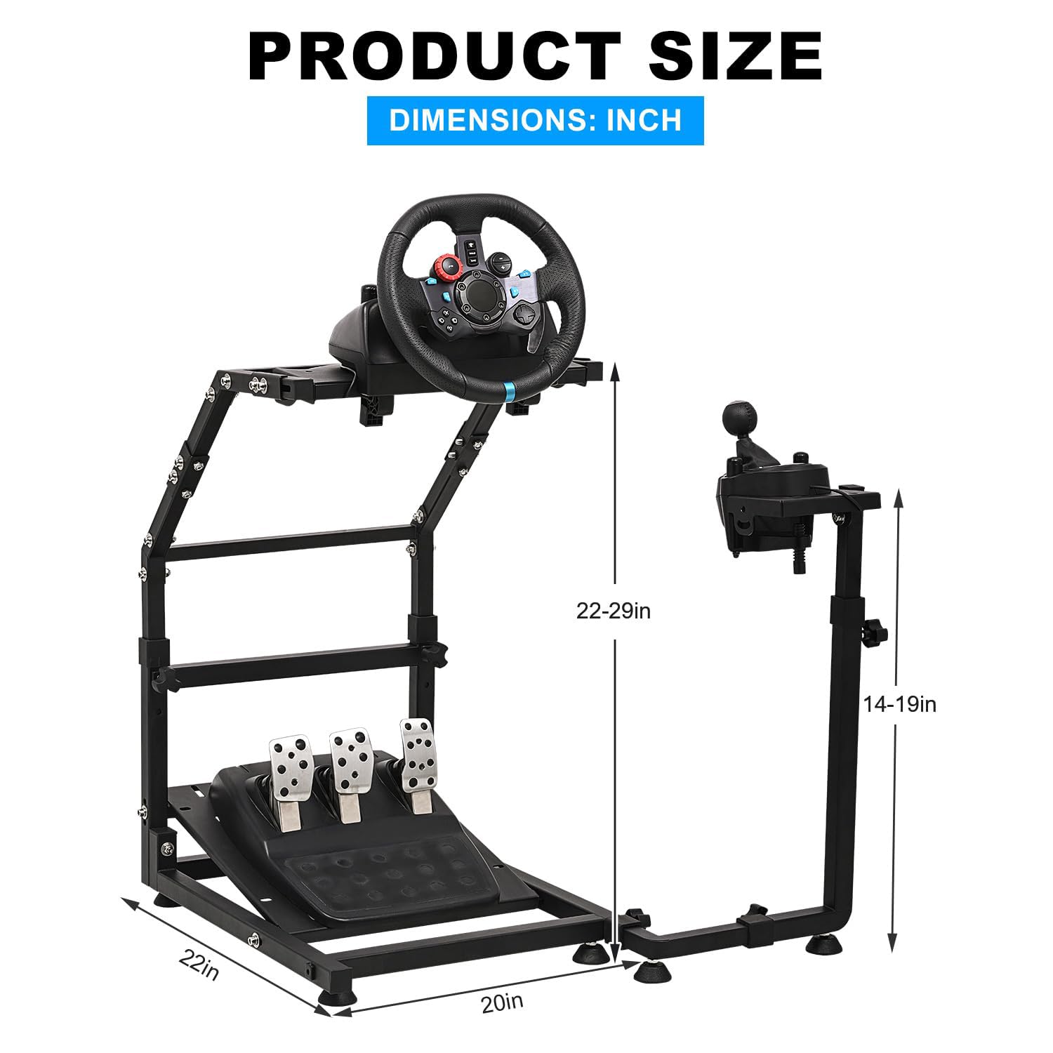 SOPORTE PARA VOLANTE CXRCY AJUSTABLE Y PLEGABLE PARA G920 G29 G27 G25 - 2