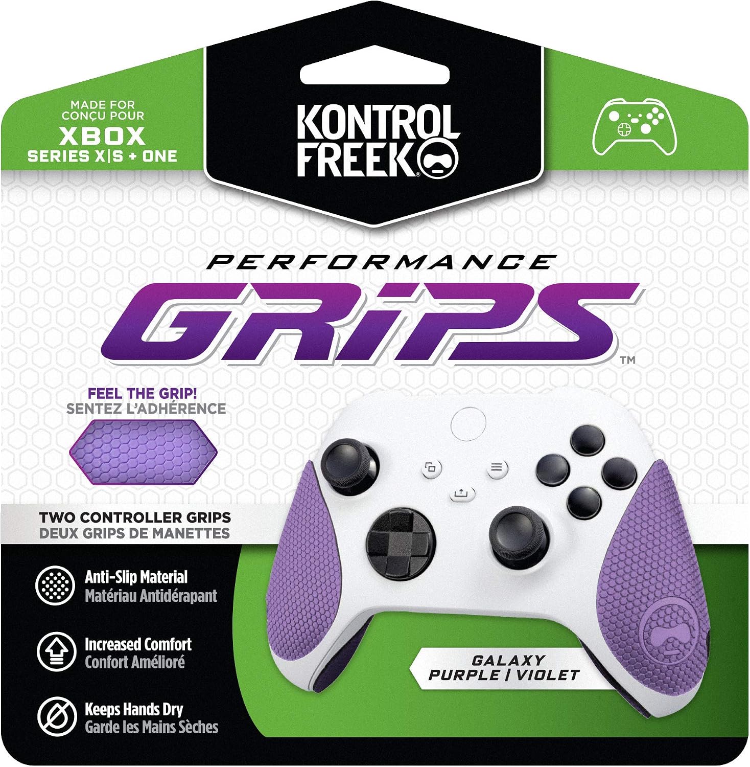 GRIP PARA CONTROL KONTROLFREEK PERFORMANCE GALAXY MORADO PARA XBOX ONE Y XBOX SERIES X - 1