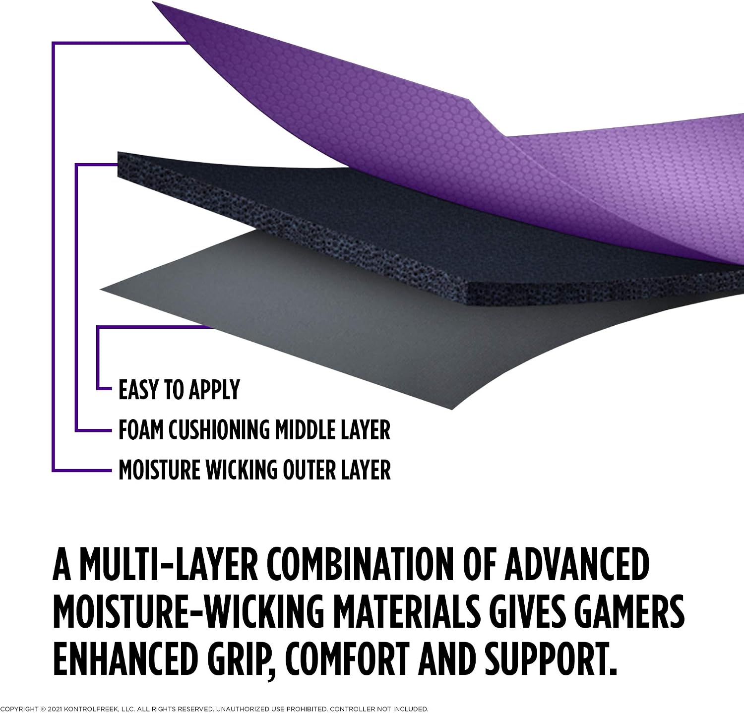 GRIP PARA CONTROL KONTROLFREEK PERFORMANCE GALAXY MORADO PARA XBOX ONE Y XBOX SERIES X - 4