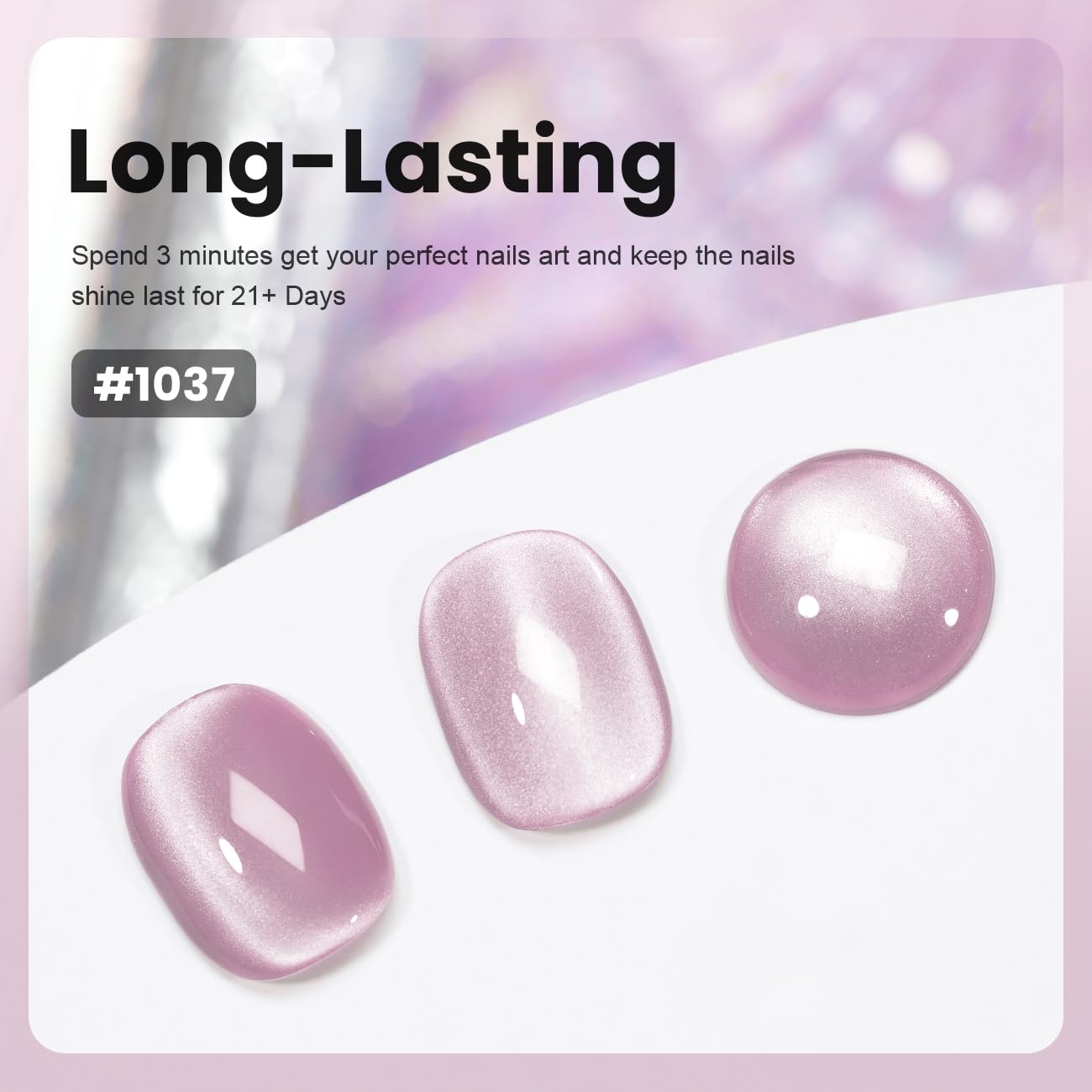 ESMALTE EN GEL RARJSM CAT EYE LIGHT PURPLE 15ML - 4