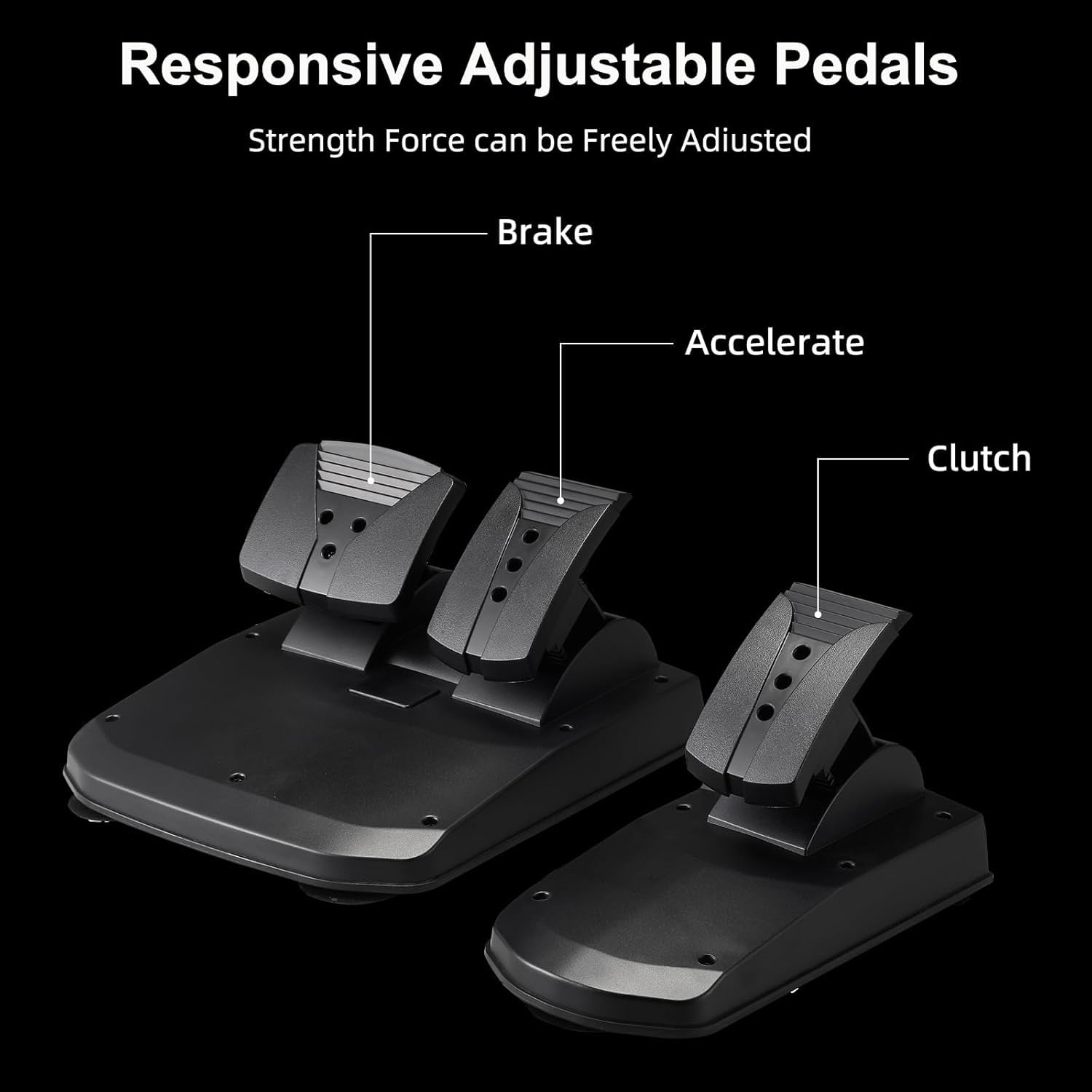 VOLANTE PARA VIDEOJUEGOS DOYO G30 CON PEDALES Y PALANCA DE CAMBIOS 1080° - 5
