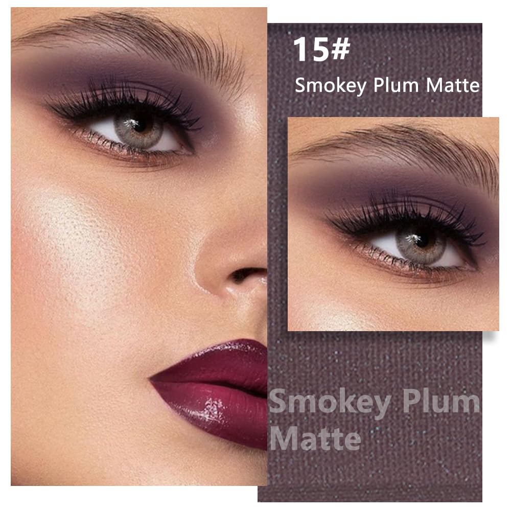 PALETA DE SOMBRAS DE OJOS EVPCT MATTE EGGPLANT PURPLE 9 COLORES - 2