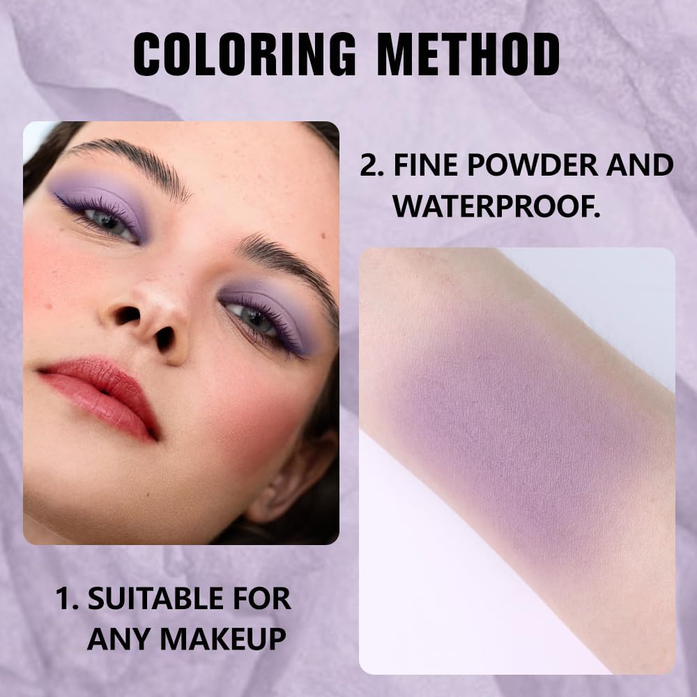 SOMBRA DE OJOS EVPCT MAUVE LAVENDER PURPLE MATTE - 4