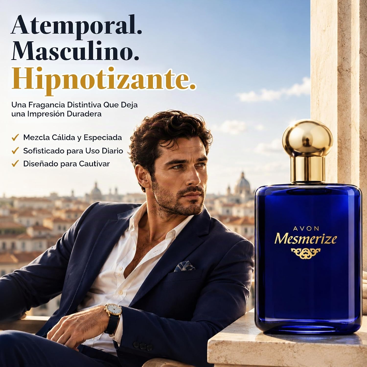 PERFUME AVON MESMERIZE COLOGNE PARA HOMBRE 100 ML - 2