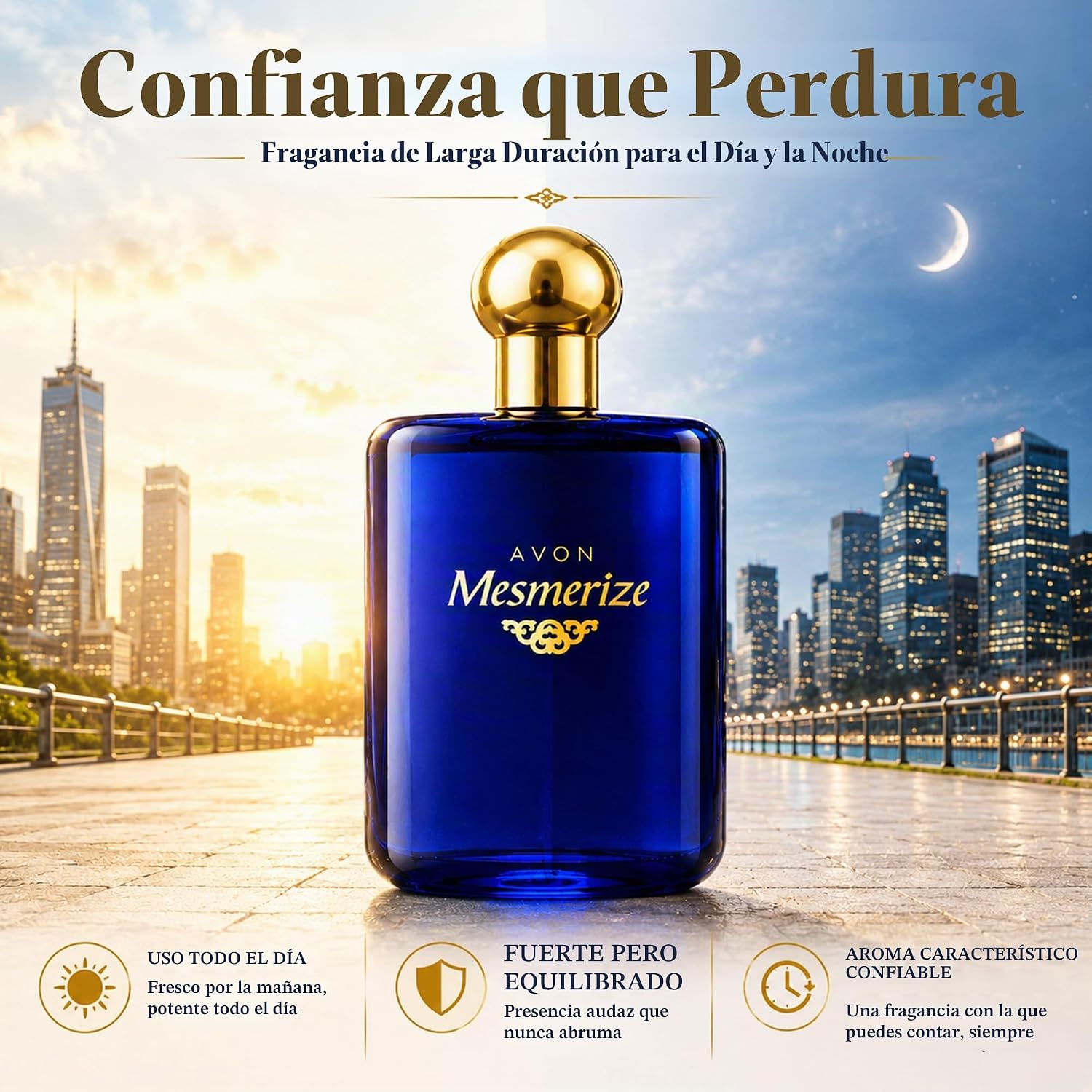 PERFUME AVON MESMERIZE COLOGNE PARA HOMBRE 100 ML - 4