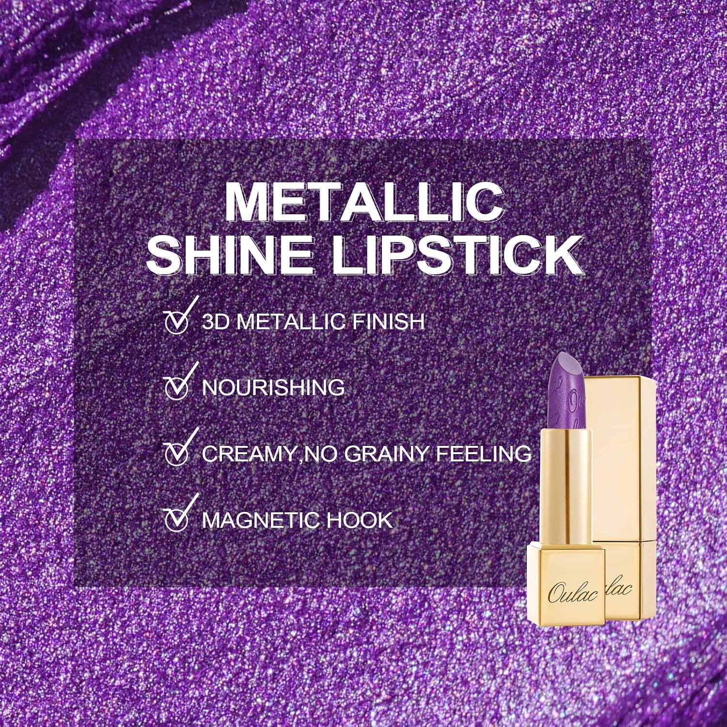 LABIAL OULAC PURPLE METALLIC SHINE ROYAL SASH 16 - 5