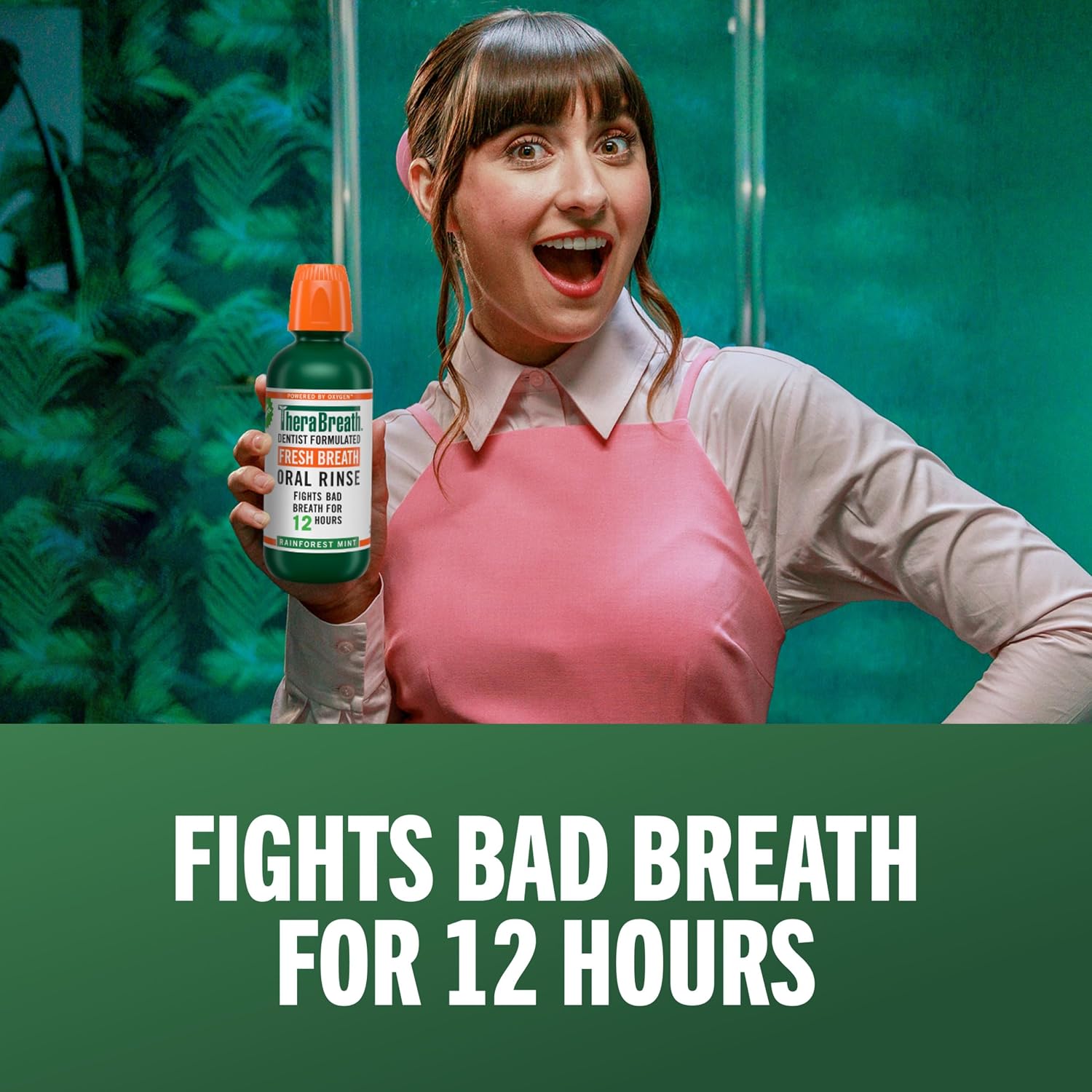 ENJUAGUE BUCAL THERABREATH FRESH BREATH RAINFOREST MINT 1 L - 5