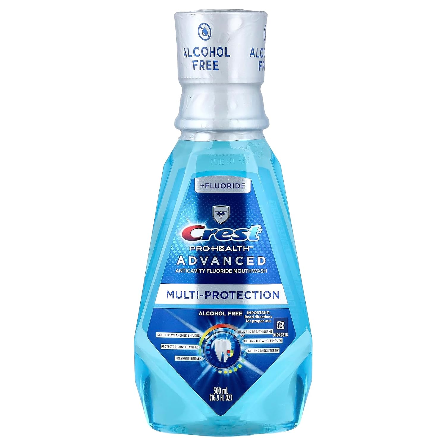 ENJUAGUE BUCAL CREST PRO-HEALTH ADVANCED SIN ALCOHOL MENTA FRESCA 500 ML - 1