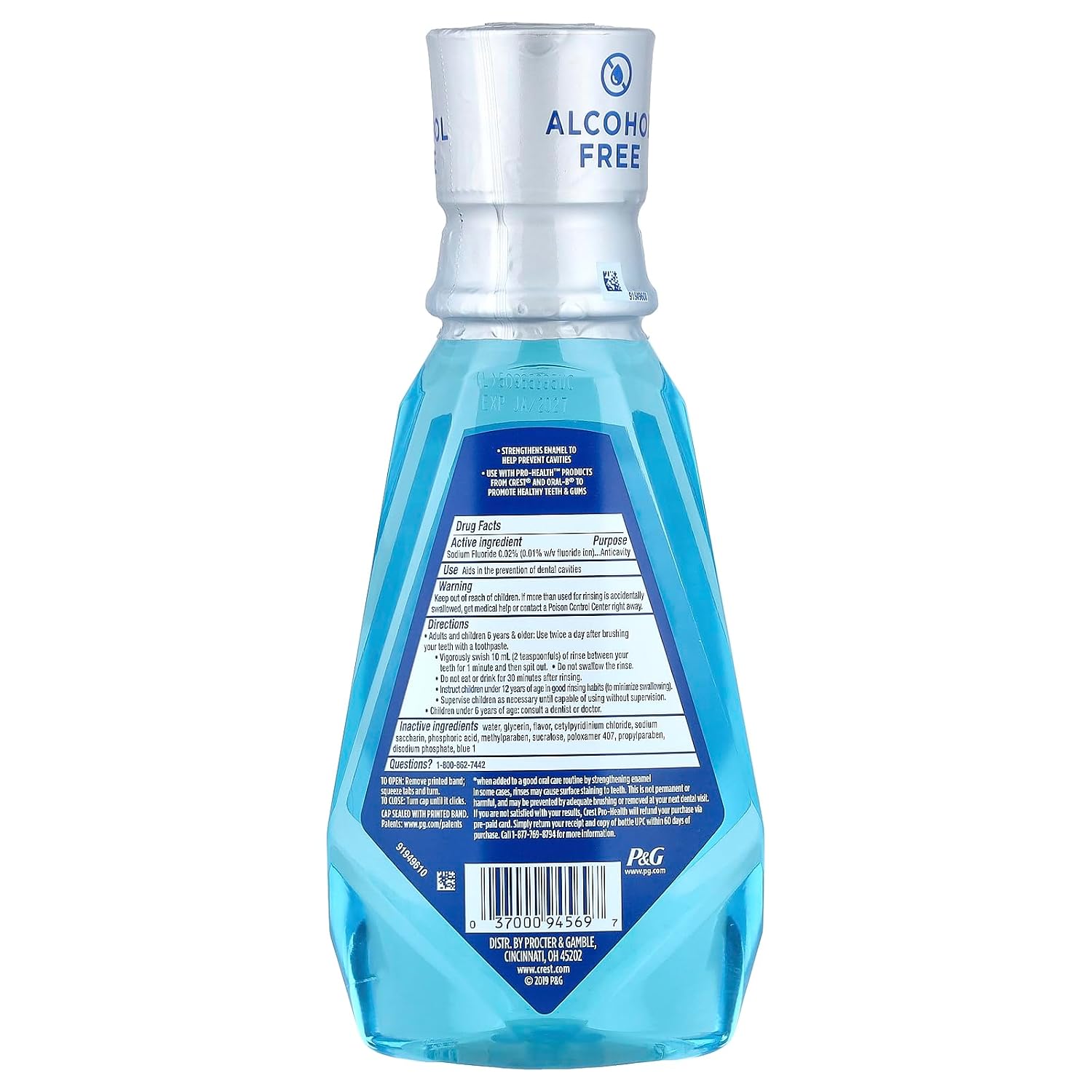 ENJUAGUE BUCAL CREST PRO-HEALTH ADVANCED SIN ALCOHOL MENTA FRESCA 500 ML - 2