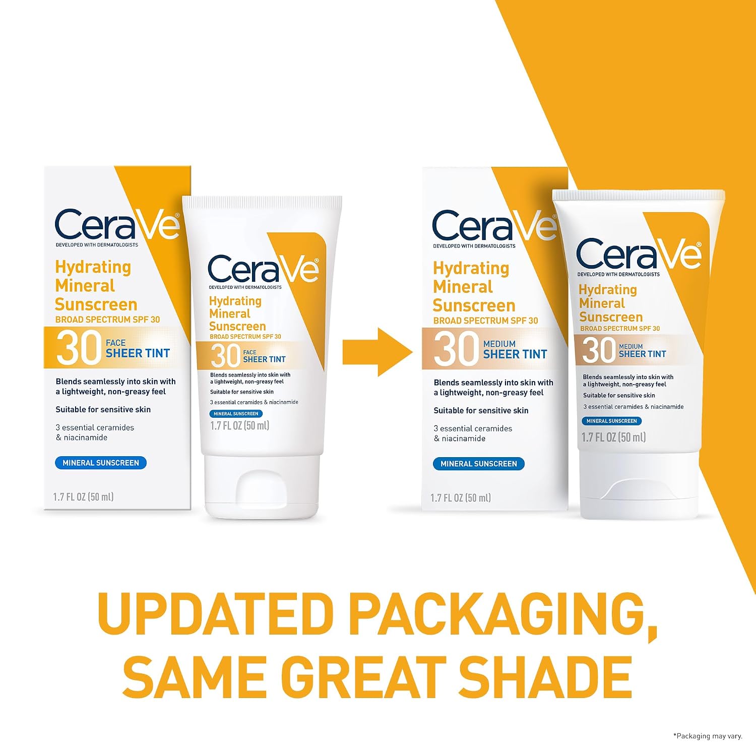 PROTECTOR SOLAR FACIAL MINERAL CON COLOR CERAVE SPF 30 HIDRATANTE MEDIO 50ML - 2