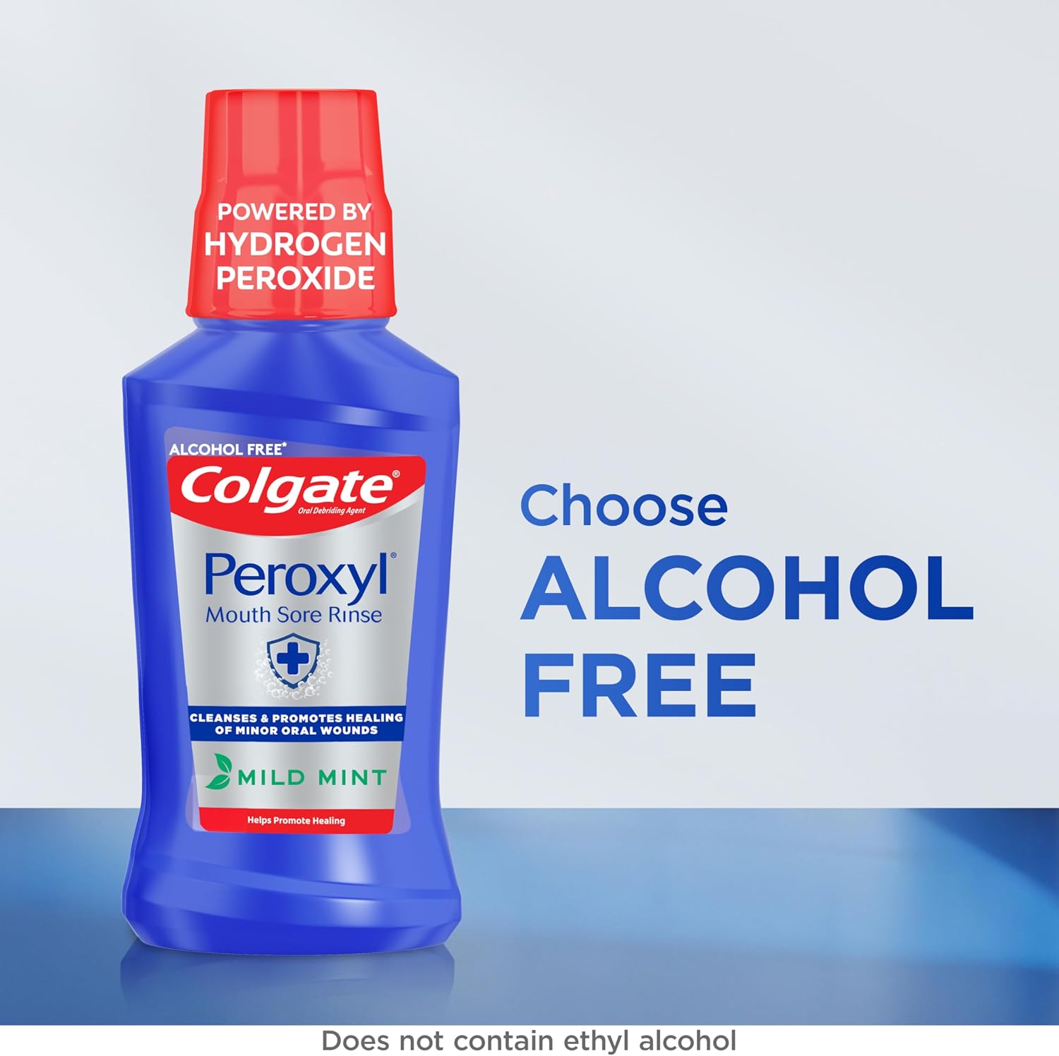 ENJUAGUE BUCAL COLGATE PEROXYL ANTISÉPTICO SIN ALCOHOL MENTA 500 ML - 4