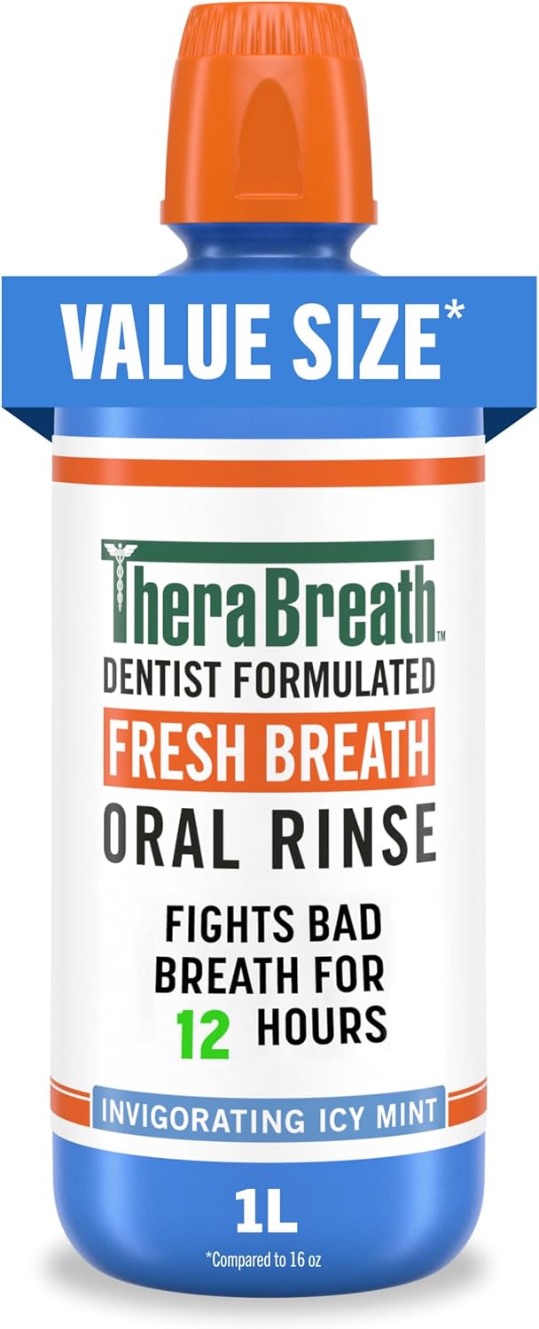 ENJUAGUE BUCAL THERABREATH FRESH BREATH 473 ML PACK 3 - 4