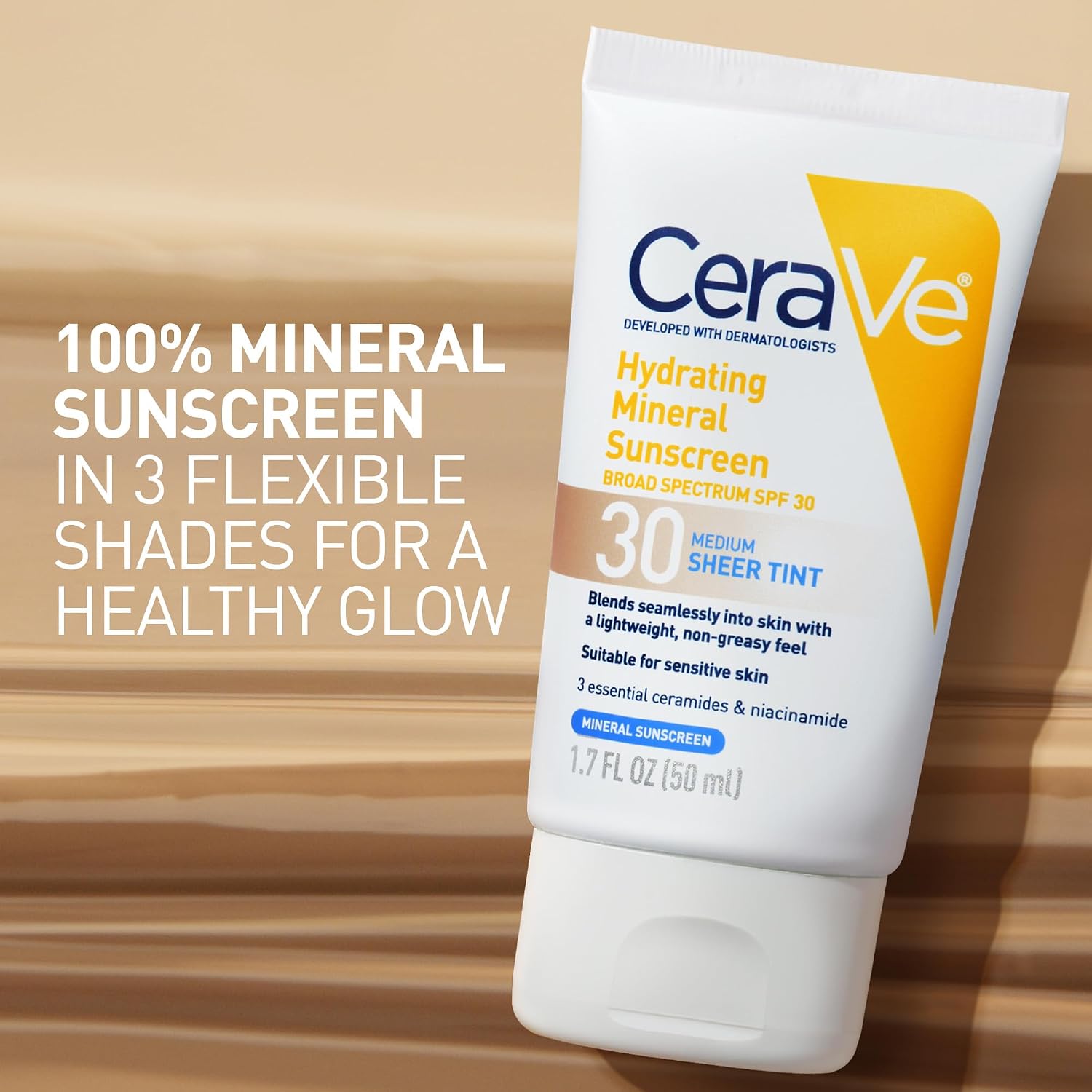PROTECTOR SOLAR FACIAL MINERAL CON COLOR CERAVE SPF 30 HIDRATANTE DEEP 50ML - 2